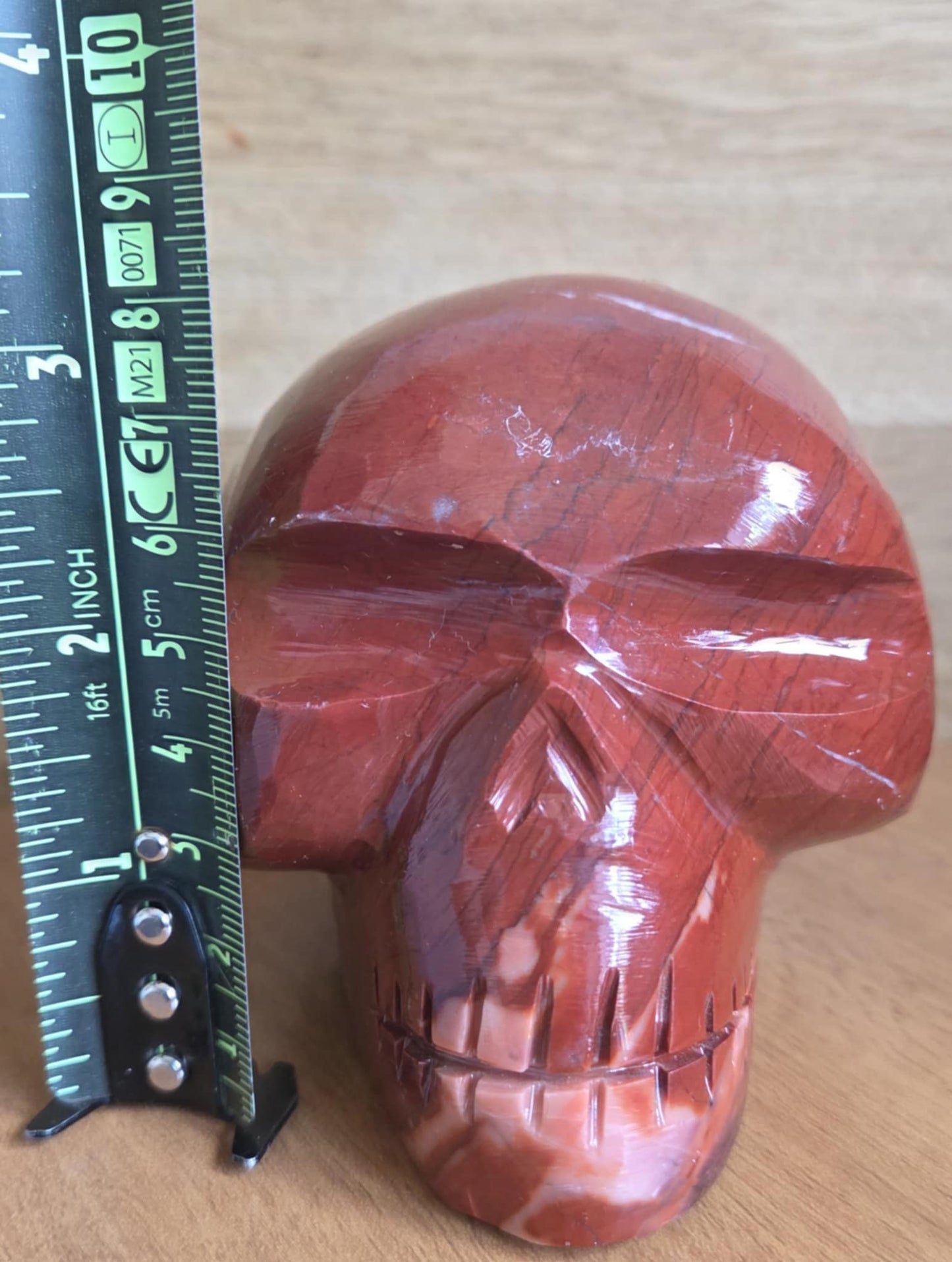 Red Jasper skull