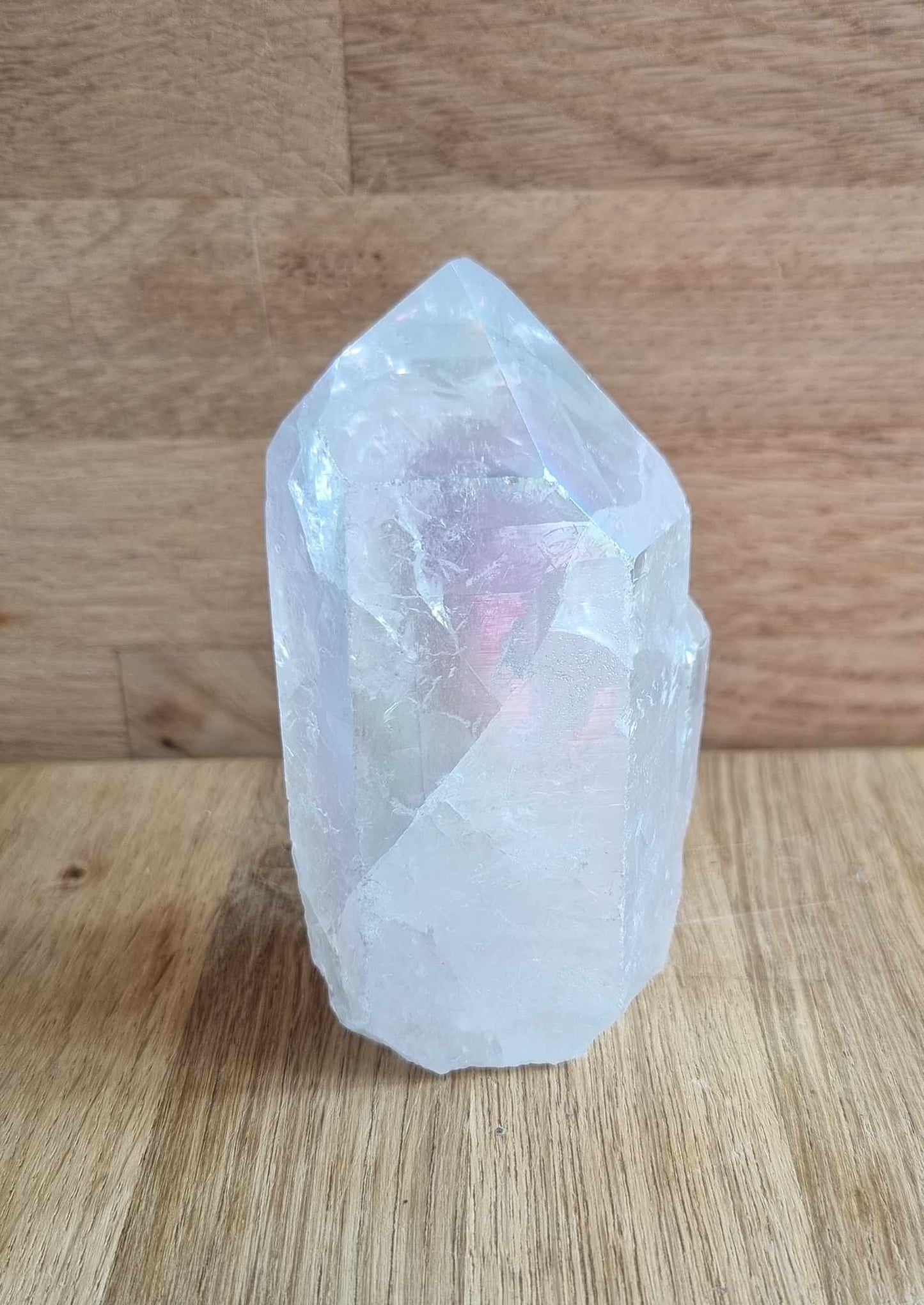 Angel aura quartz cluster