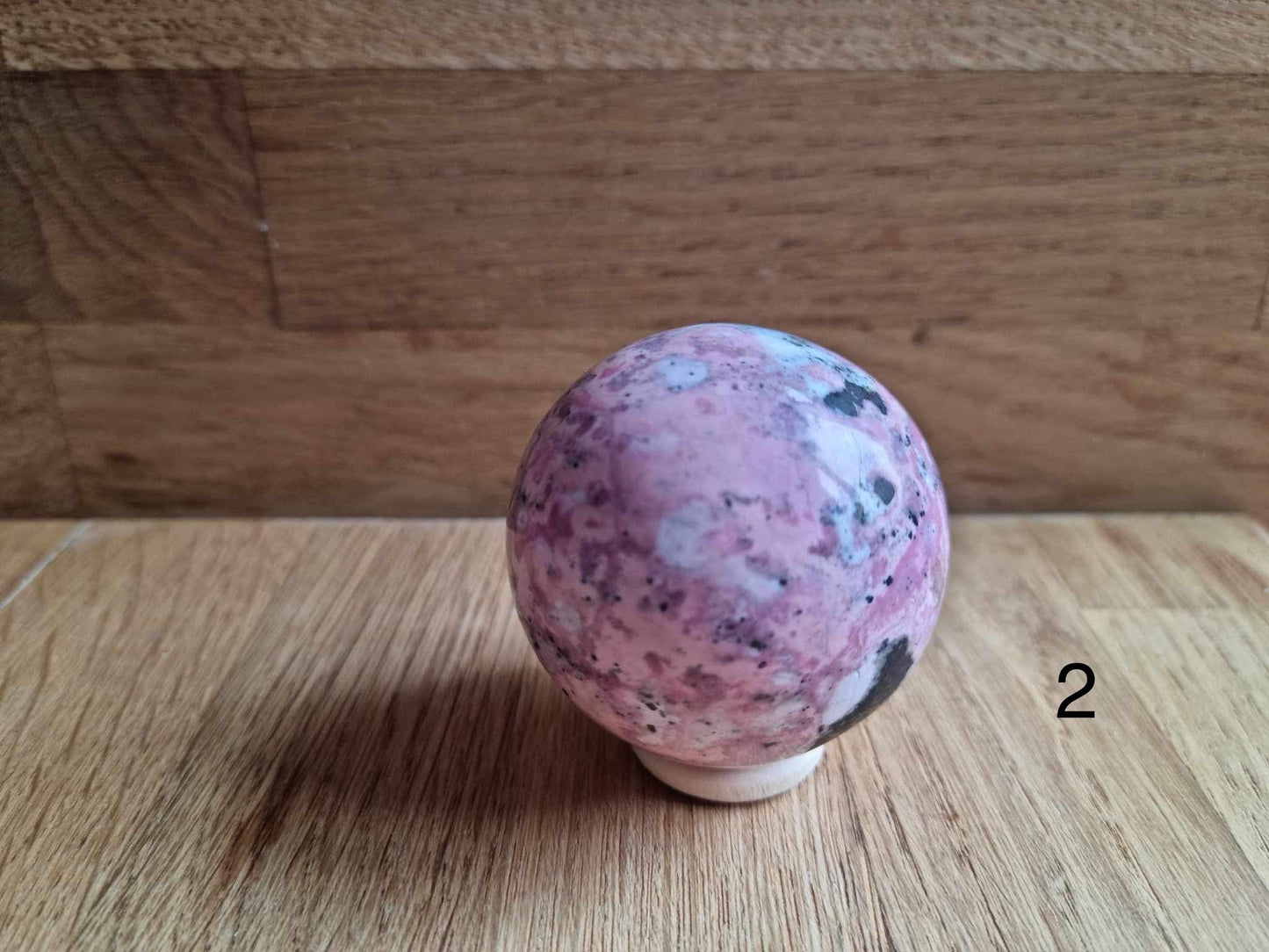 Peruvian rhodonite sphere