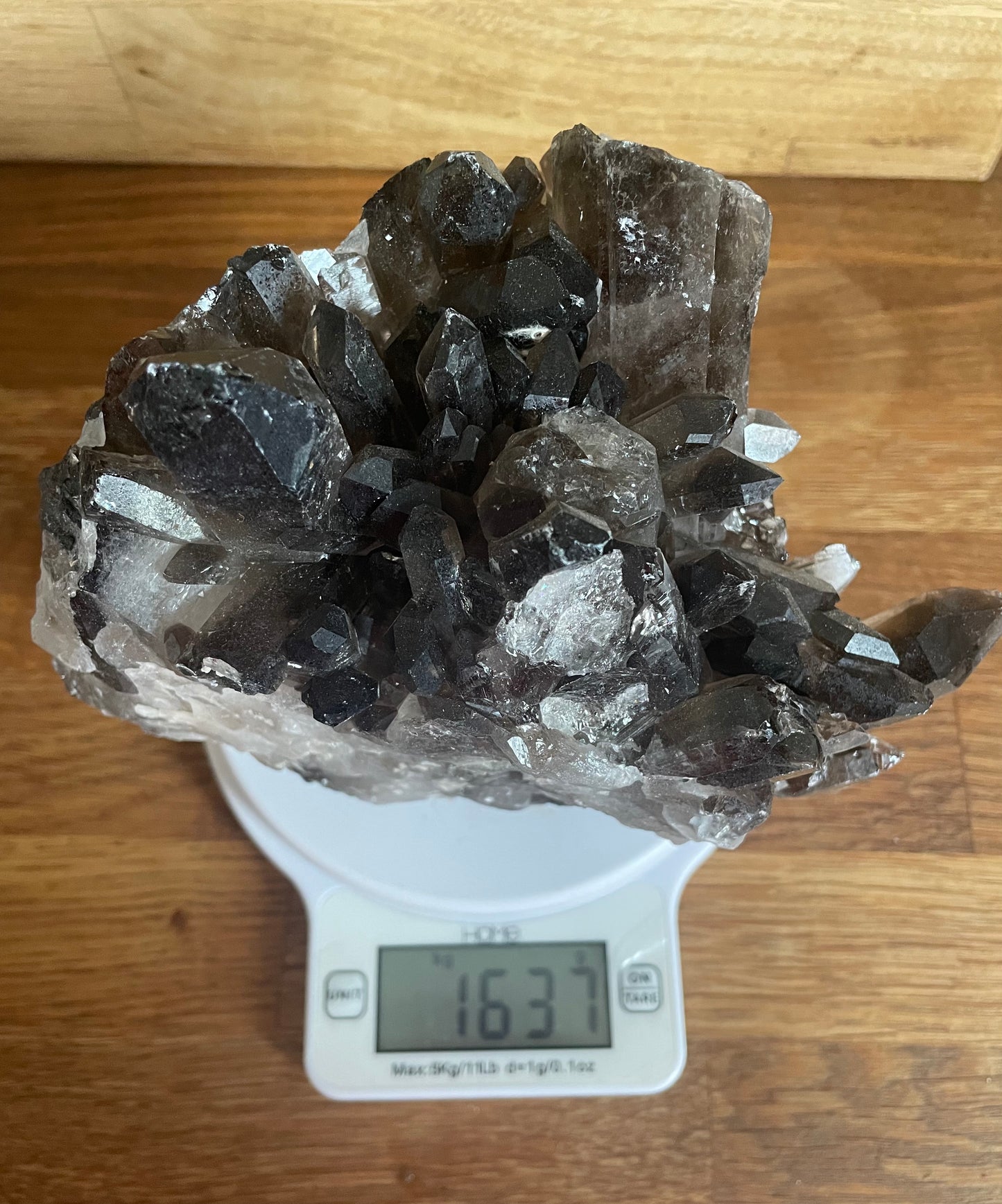 Smoky quartz cluster, 1.1637kg