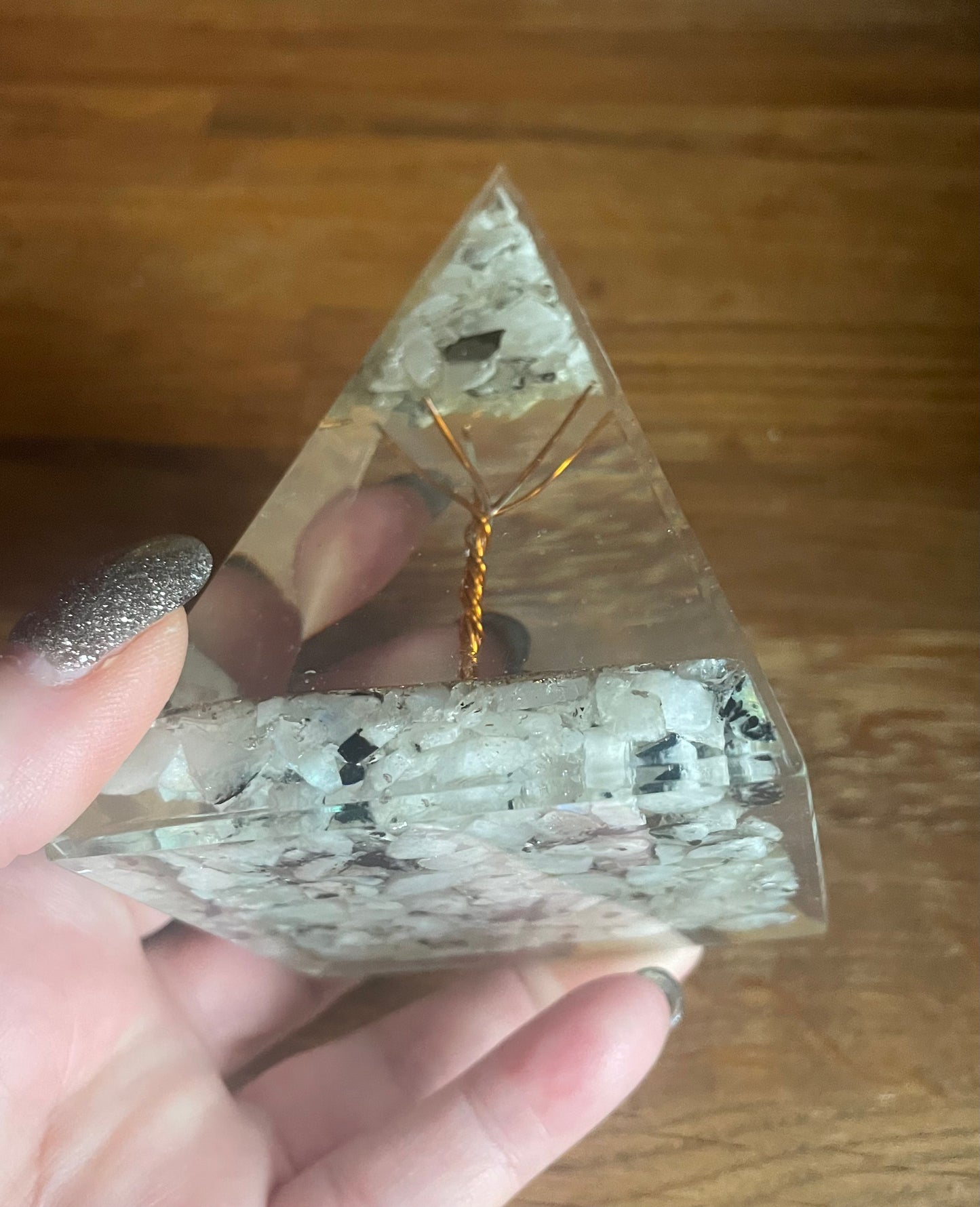 Large orgonite pyramid