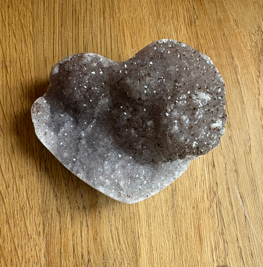Amethyst Druze heart