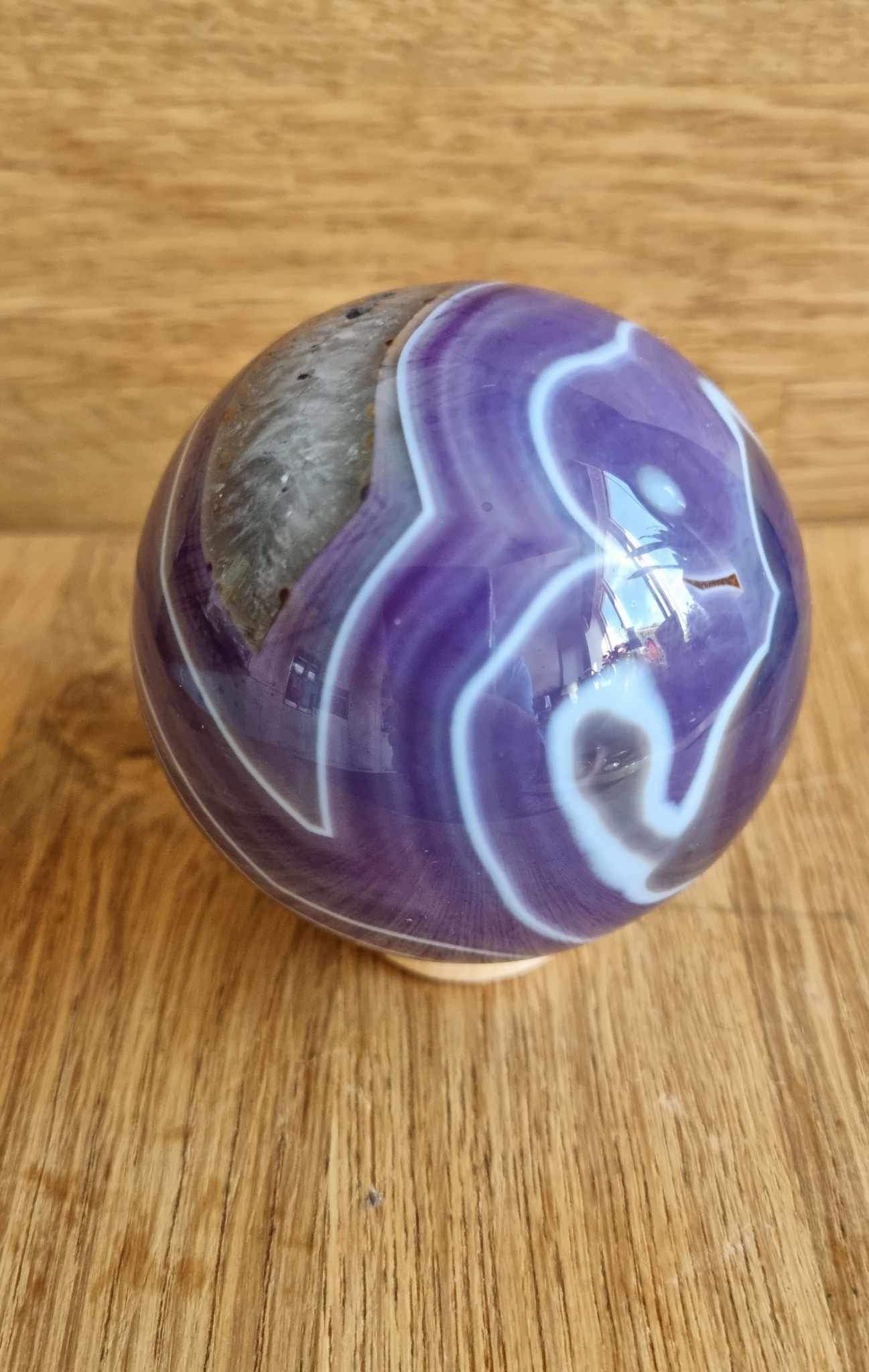 Banded agate sphere