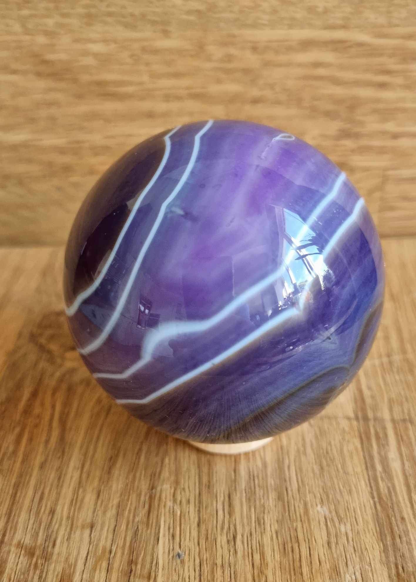 Banded agate sphere