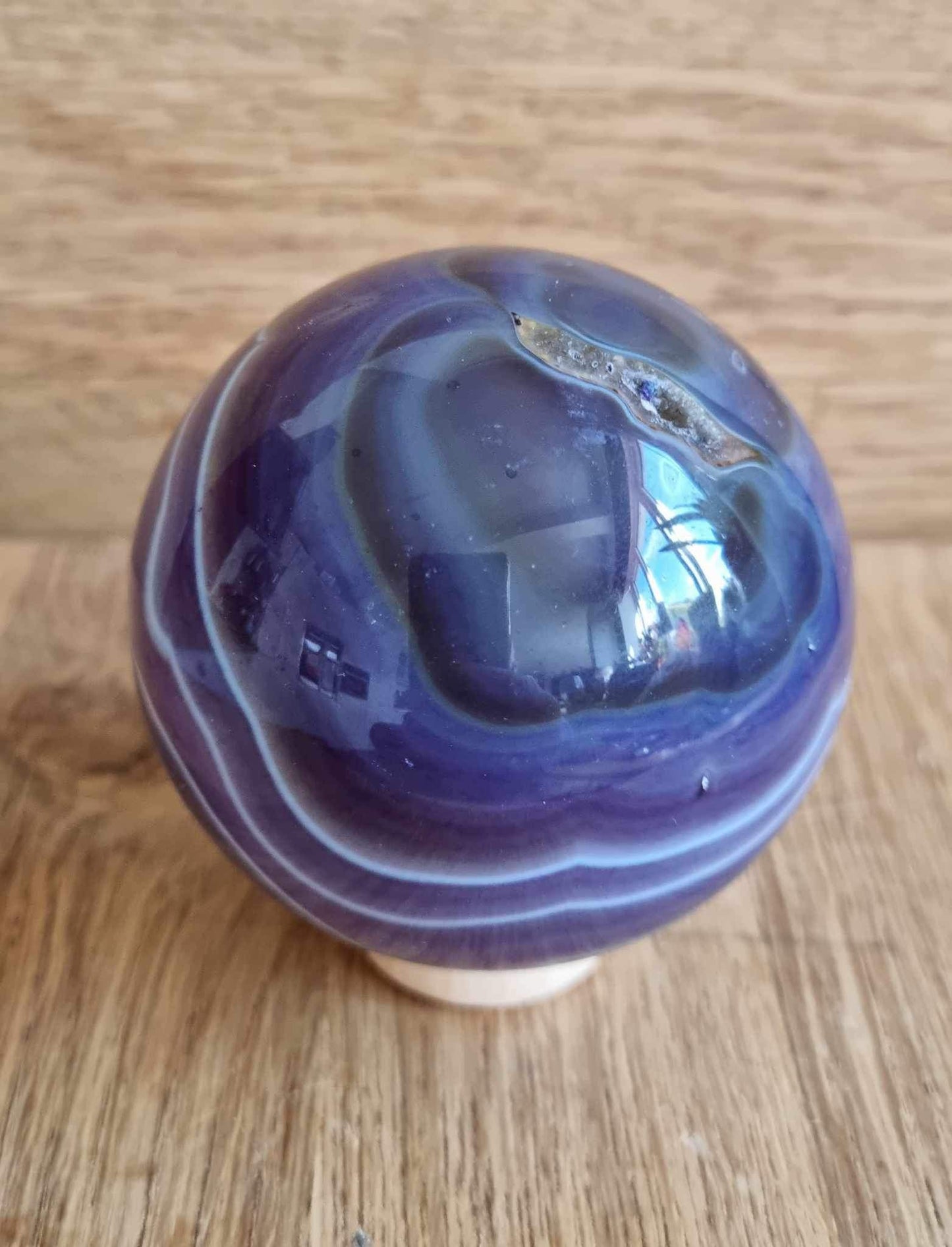 Banded agate sphere