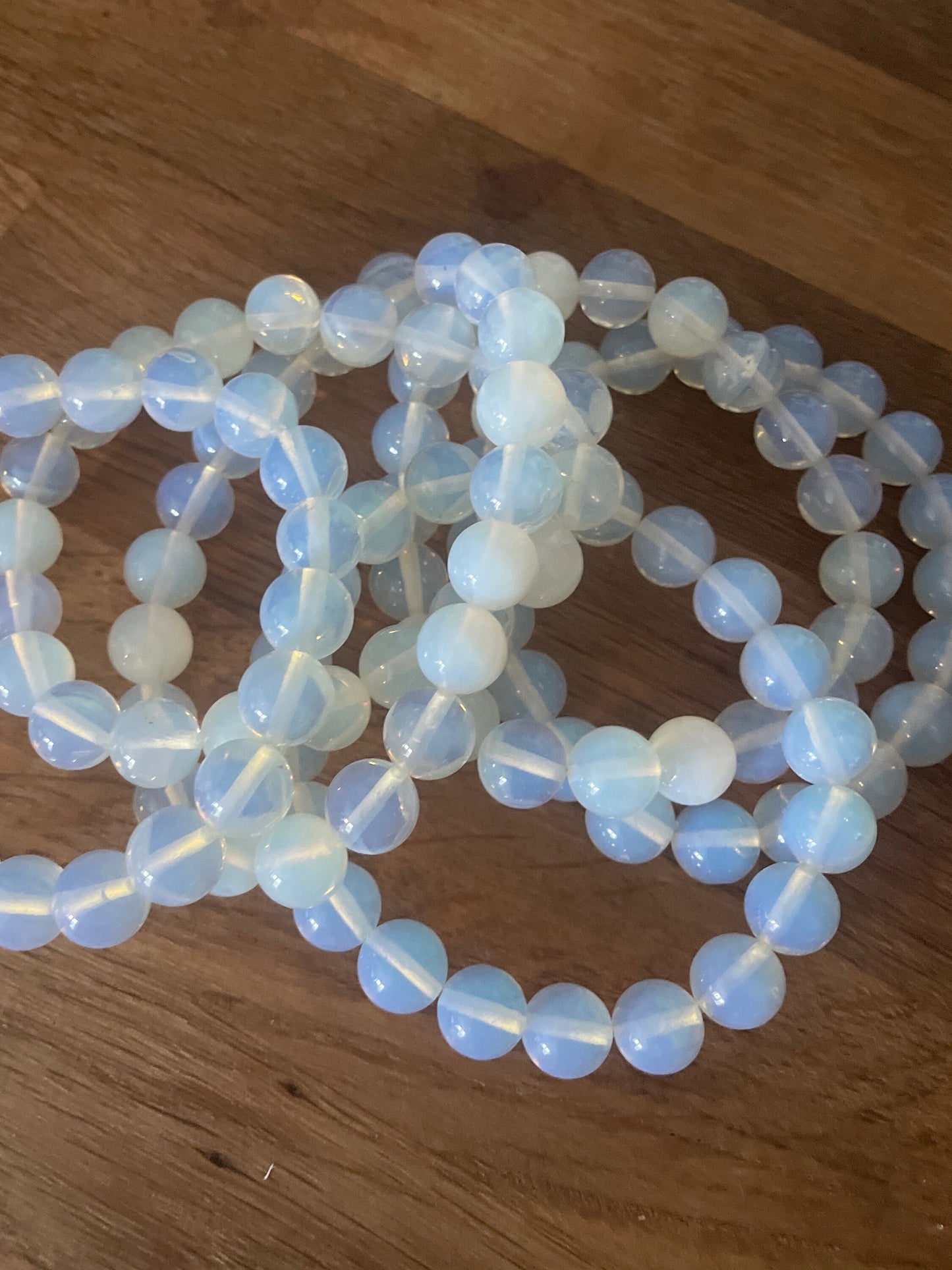 Opalite 10mm bead bracelet