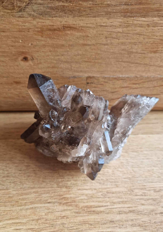 Smoky quartz cluster