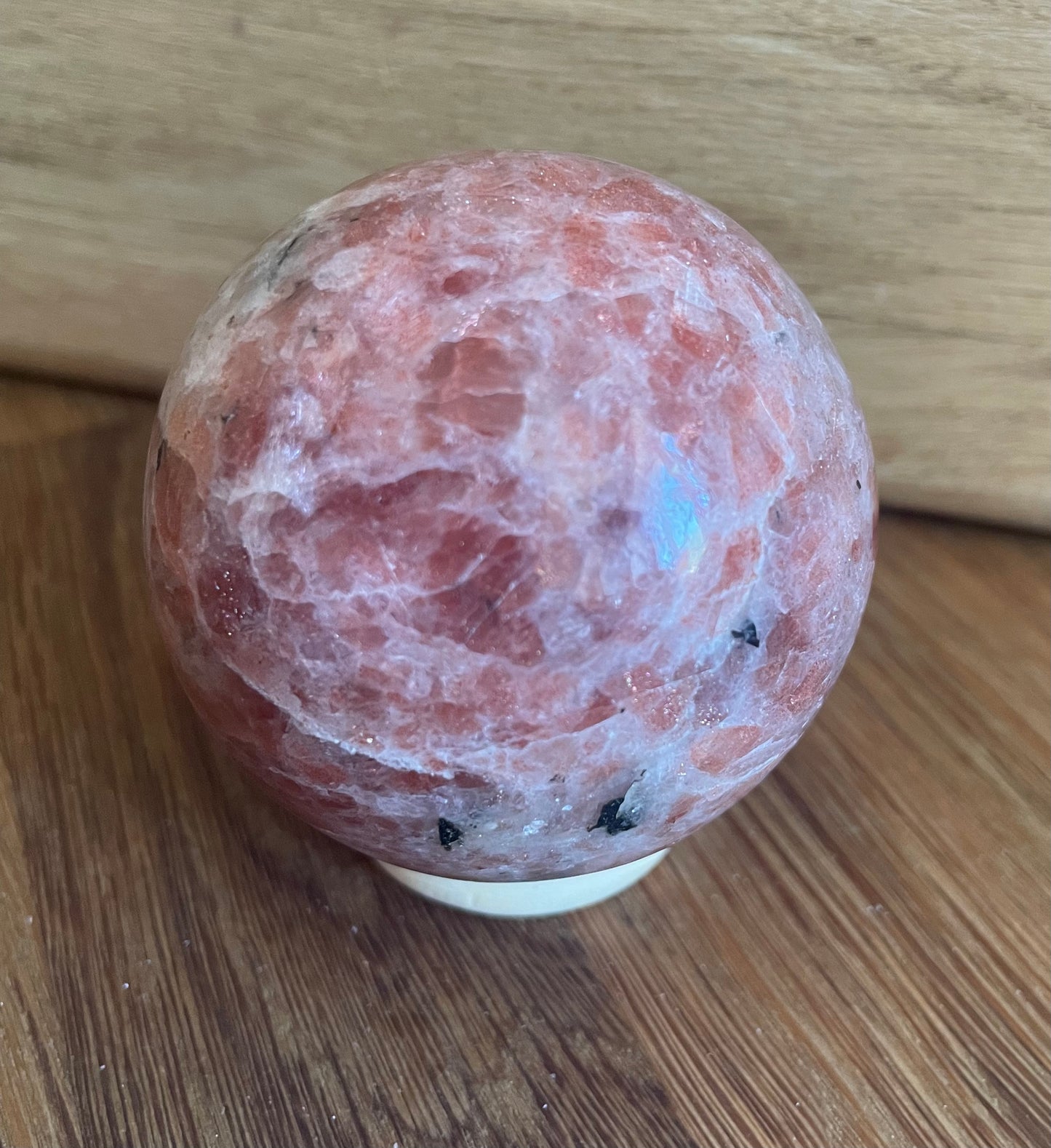 Sunstone sphere, 5.97cm