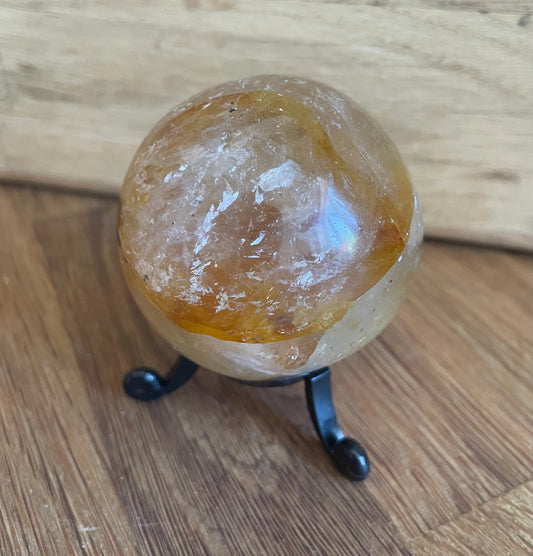 Golden healer quartz sphere, 5.53cm