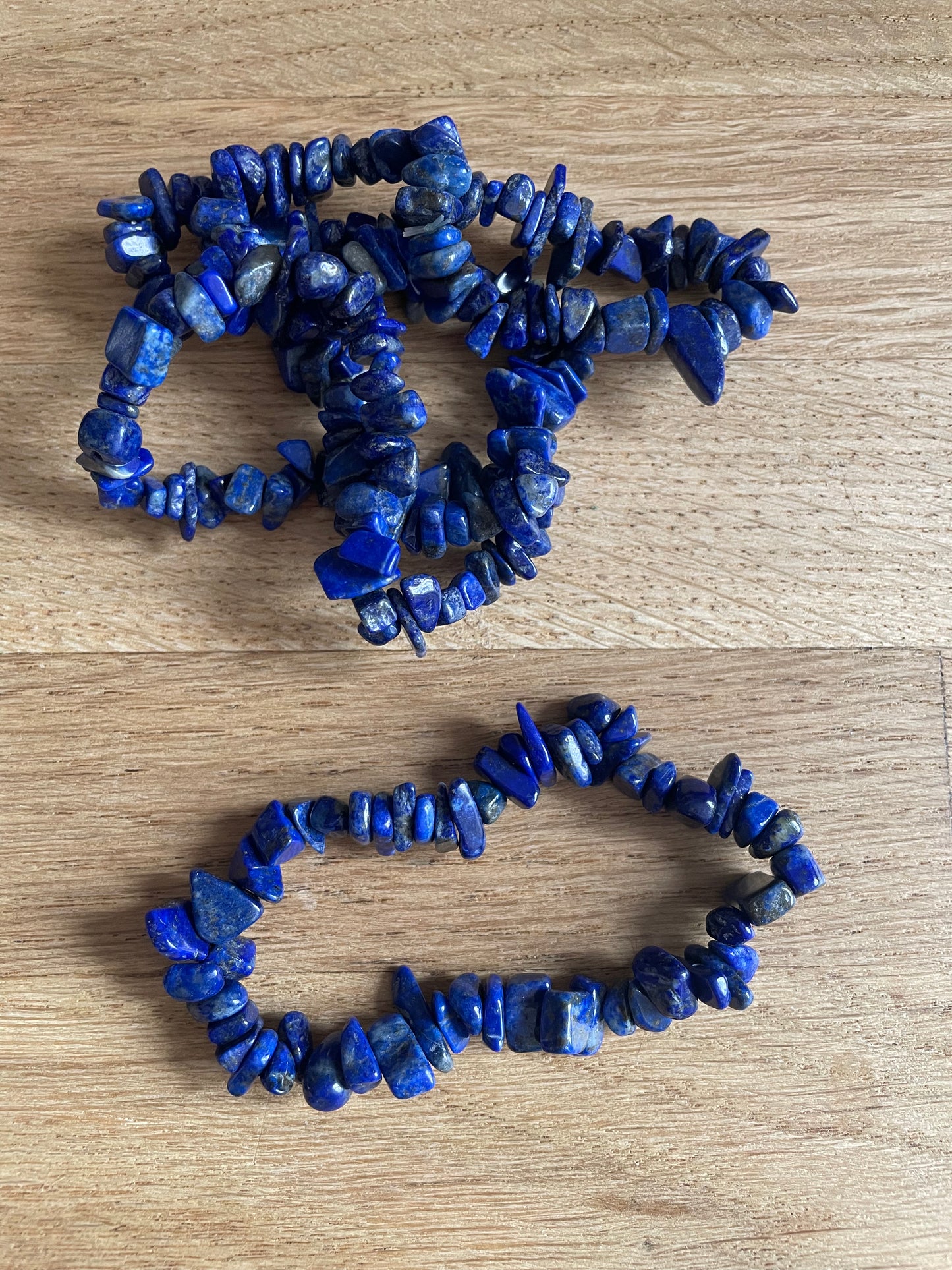 Lapis lazuli chip bracelet