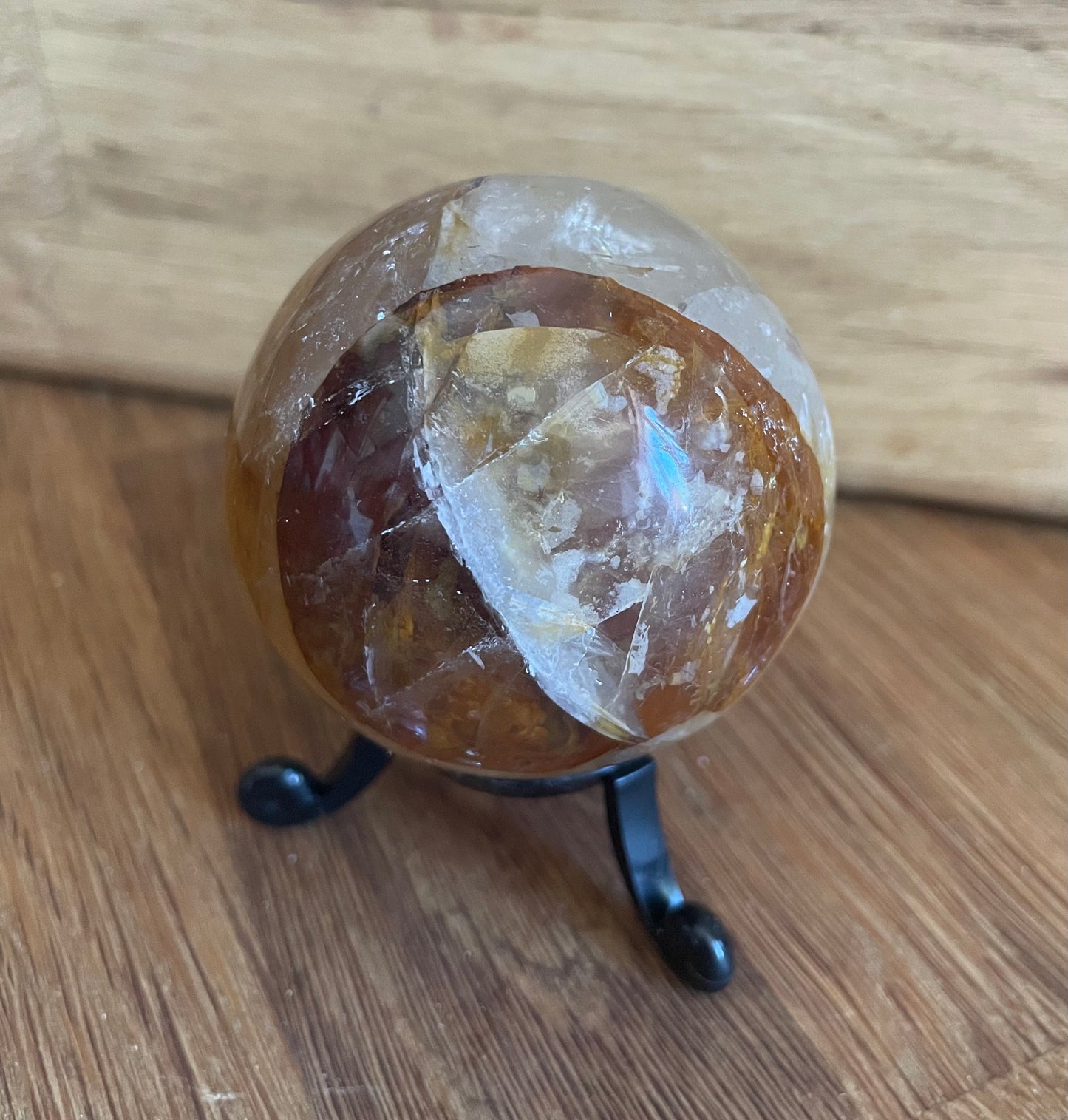 Golden healer quartz sphere, 5.53cm