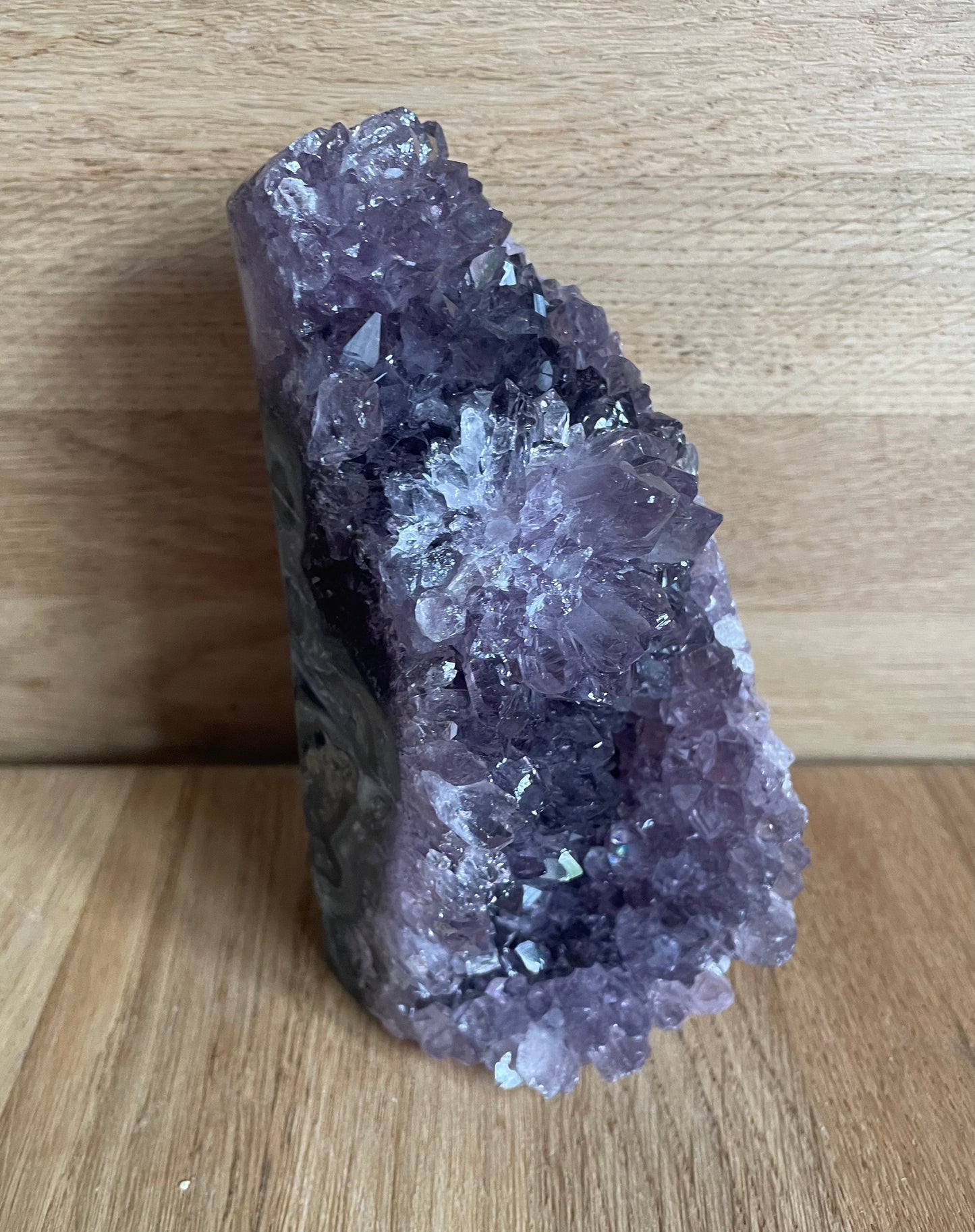 Amethyst druze polished freeform