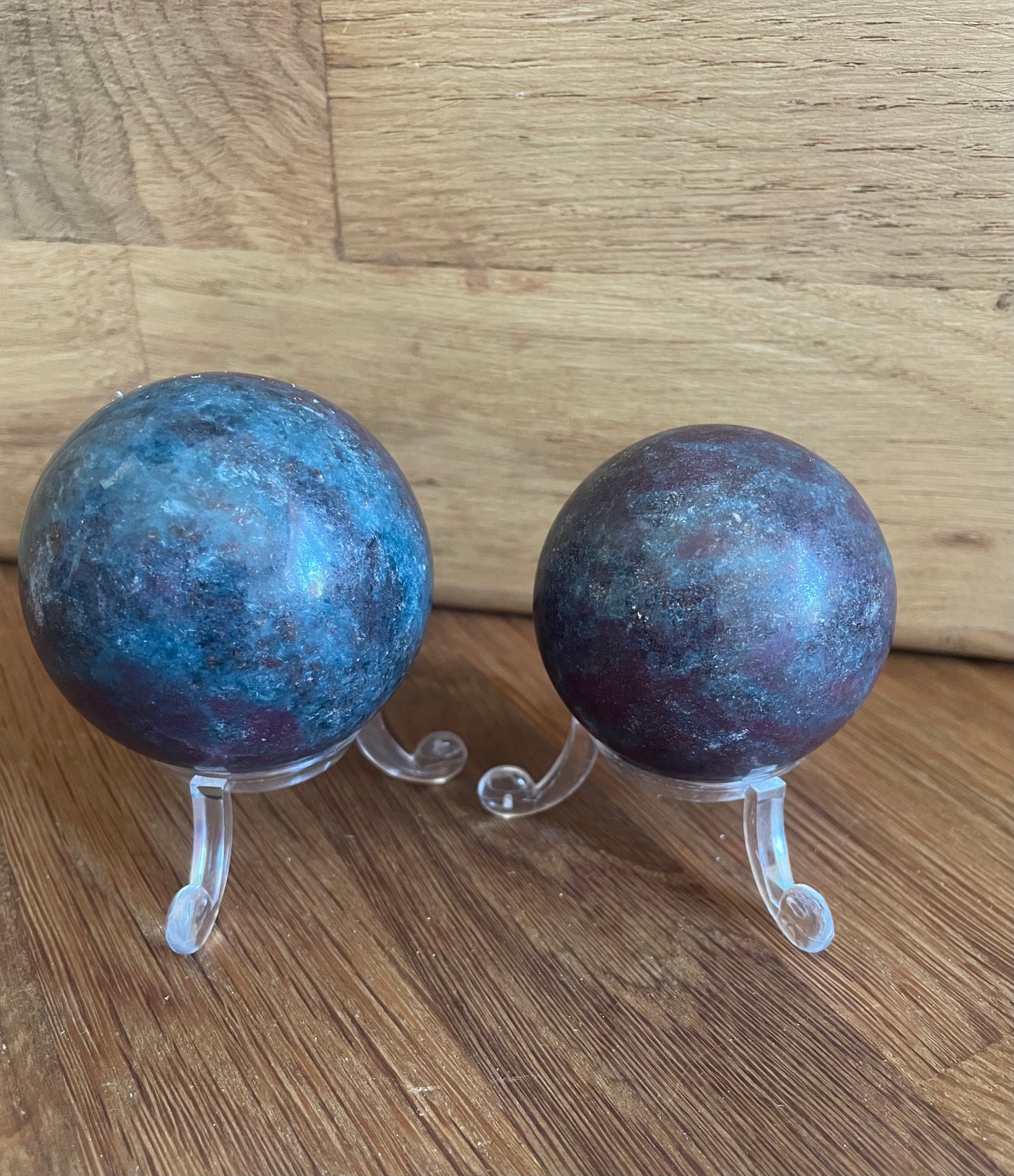 Ruby in kyanite sphere