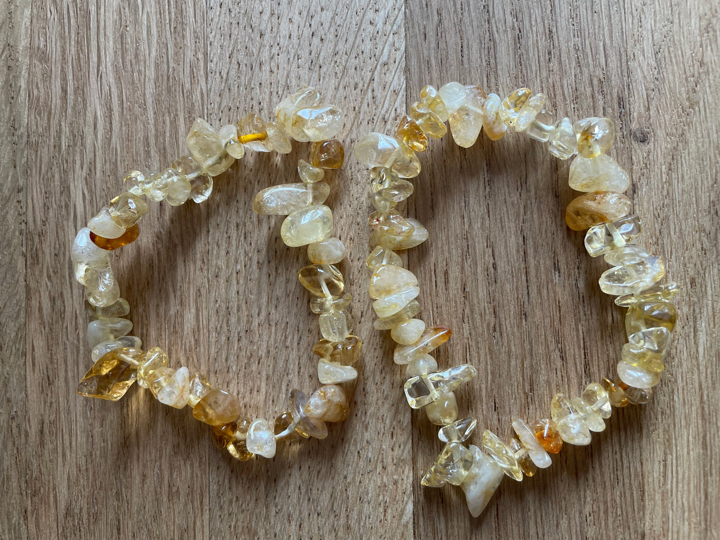 Citrine chip bracelet