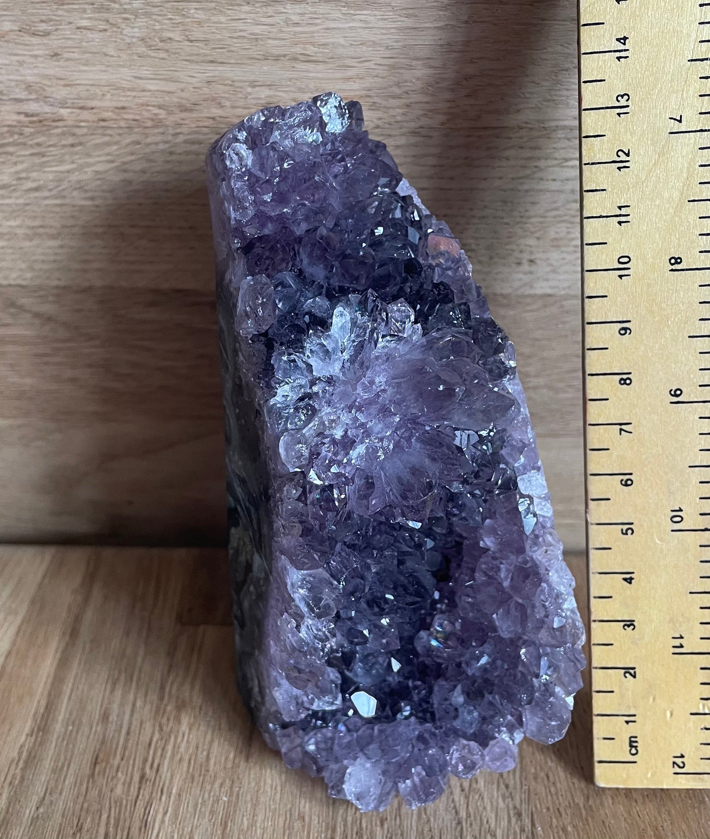 Amethyst druze polished freeform