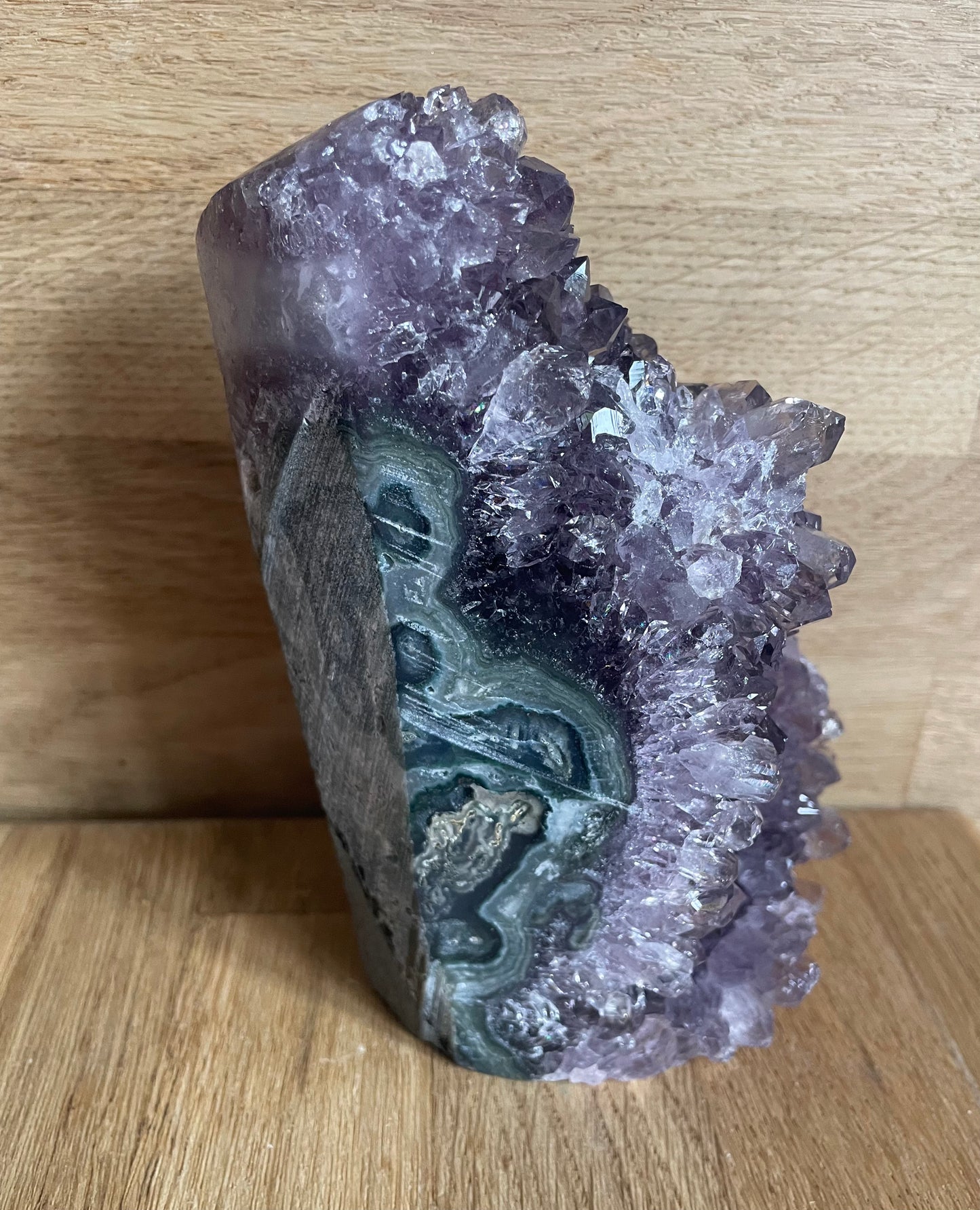 Amethyst druze polished freeform