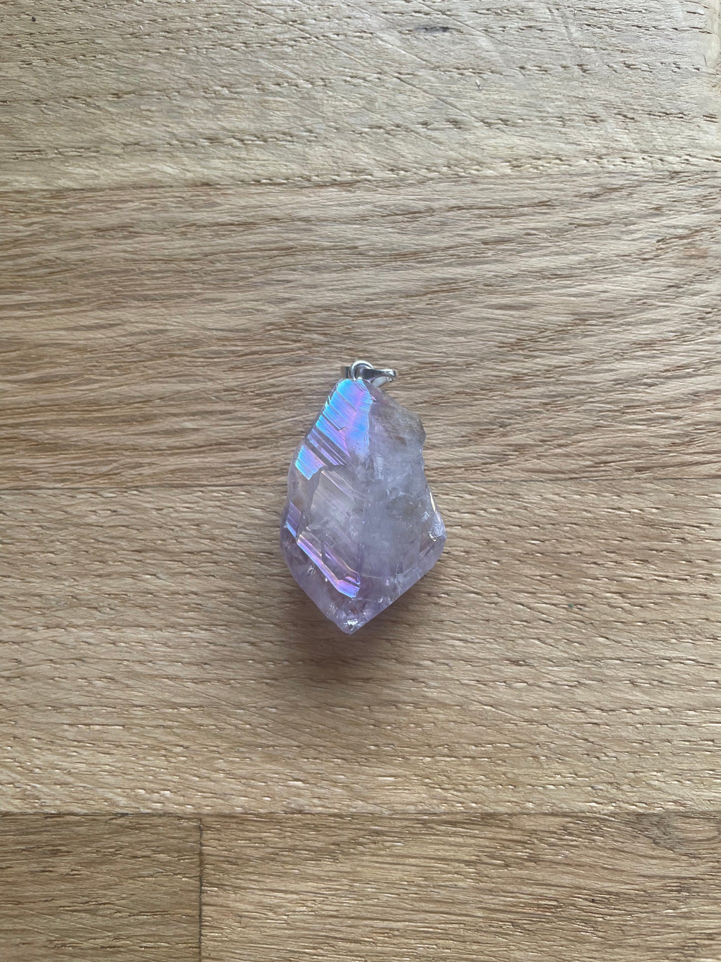 Amethyst aura pendant