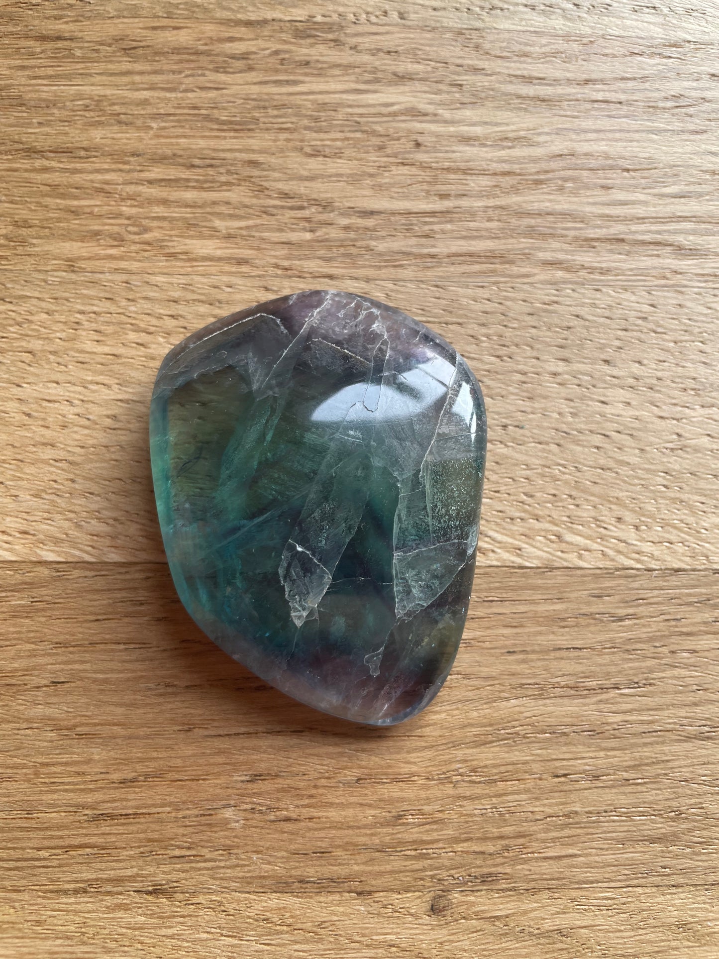 Fluorite pebble, 5.82cm long