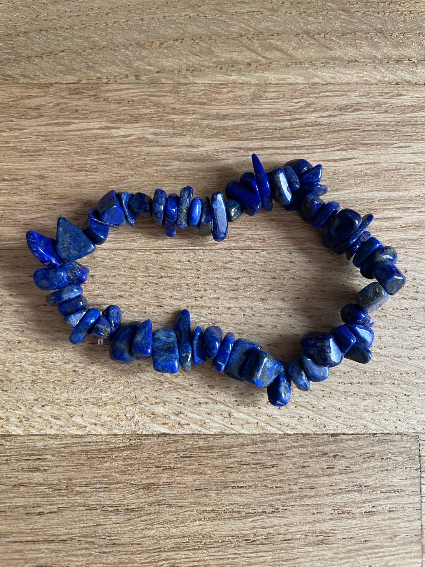 Lapis lazuli chip bracelet