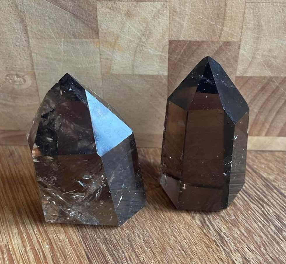 Smoky quartz point - were £26 and £28, now £19 and £21