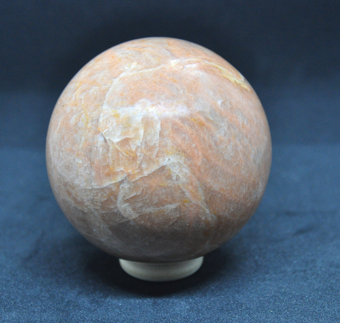 Peach moonstone sphere, 7.6cm - was £64, now £52