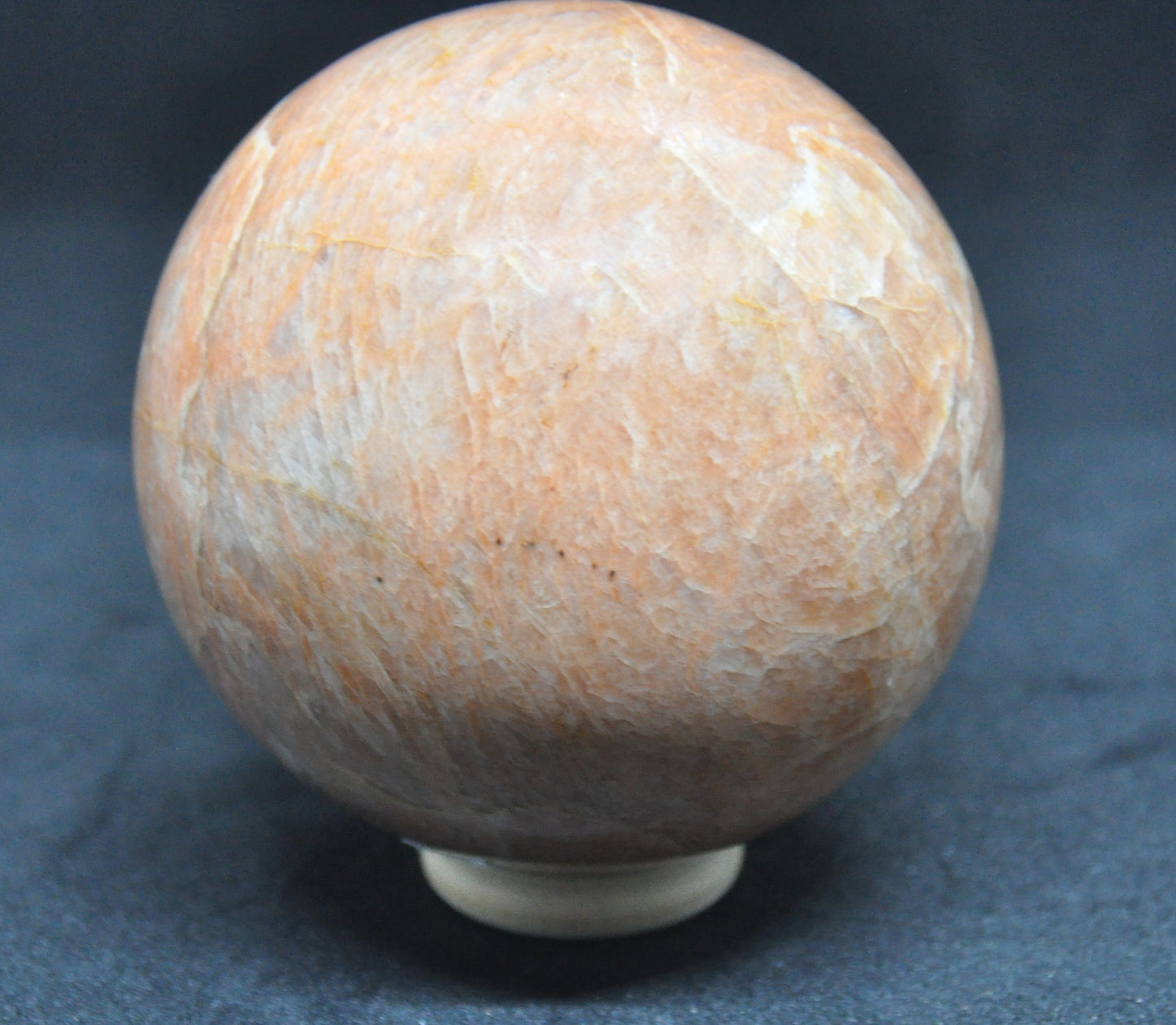 Peach moonstone sphere, 7.6cm - was £64, now £52