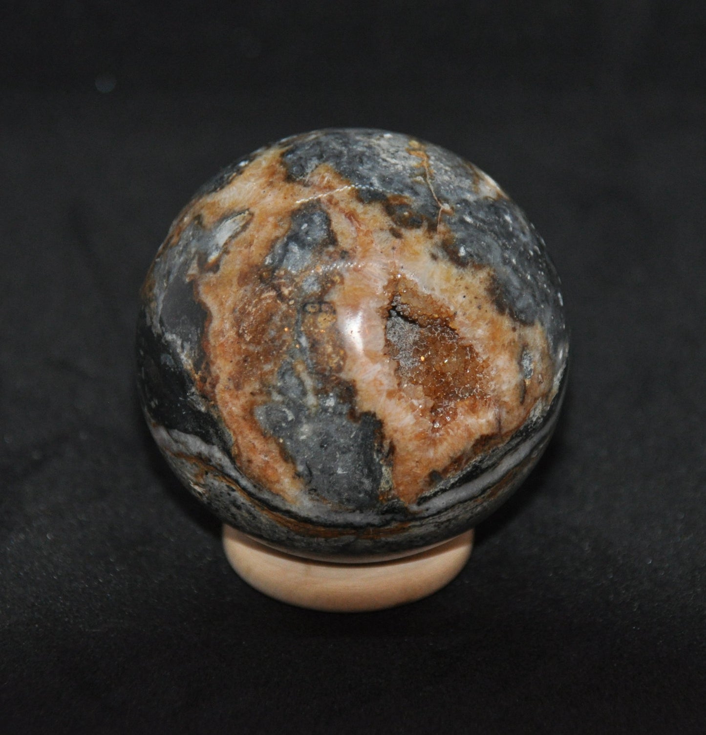 Zebra jasper druzy sphere, 5cm