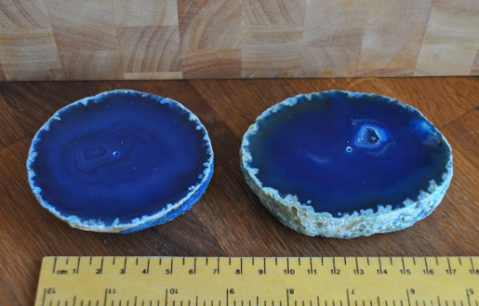 Agate slice incense holder