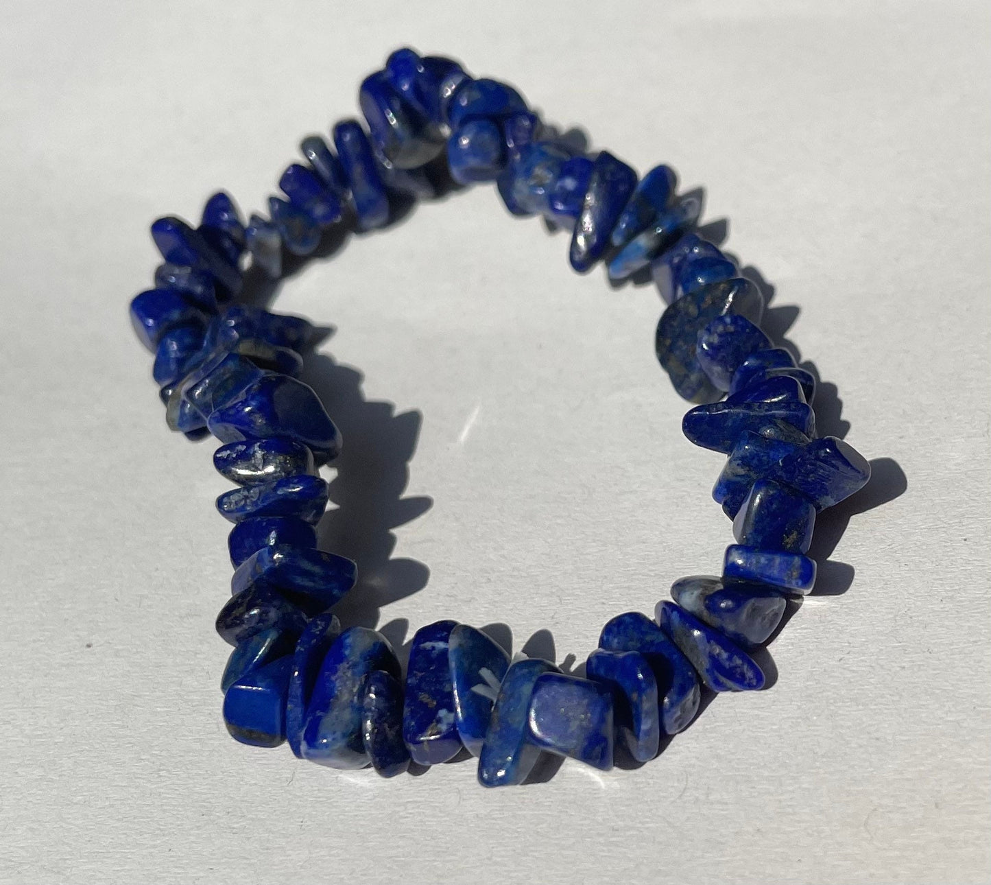 Lapis lazuli chip bracelet