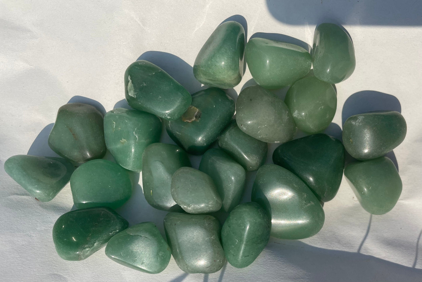 Green aventurine tumble stone