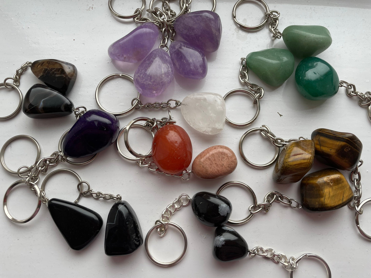 Gemstone keyrings