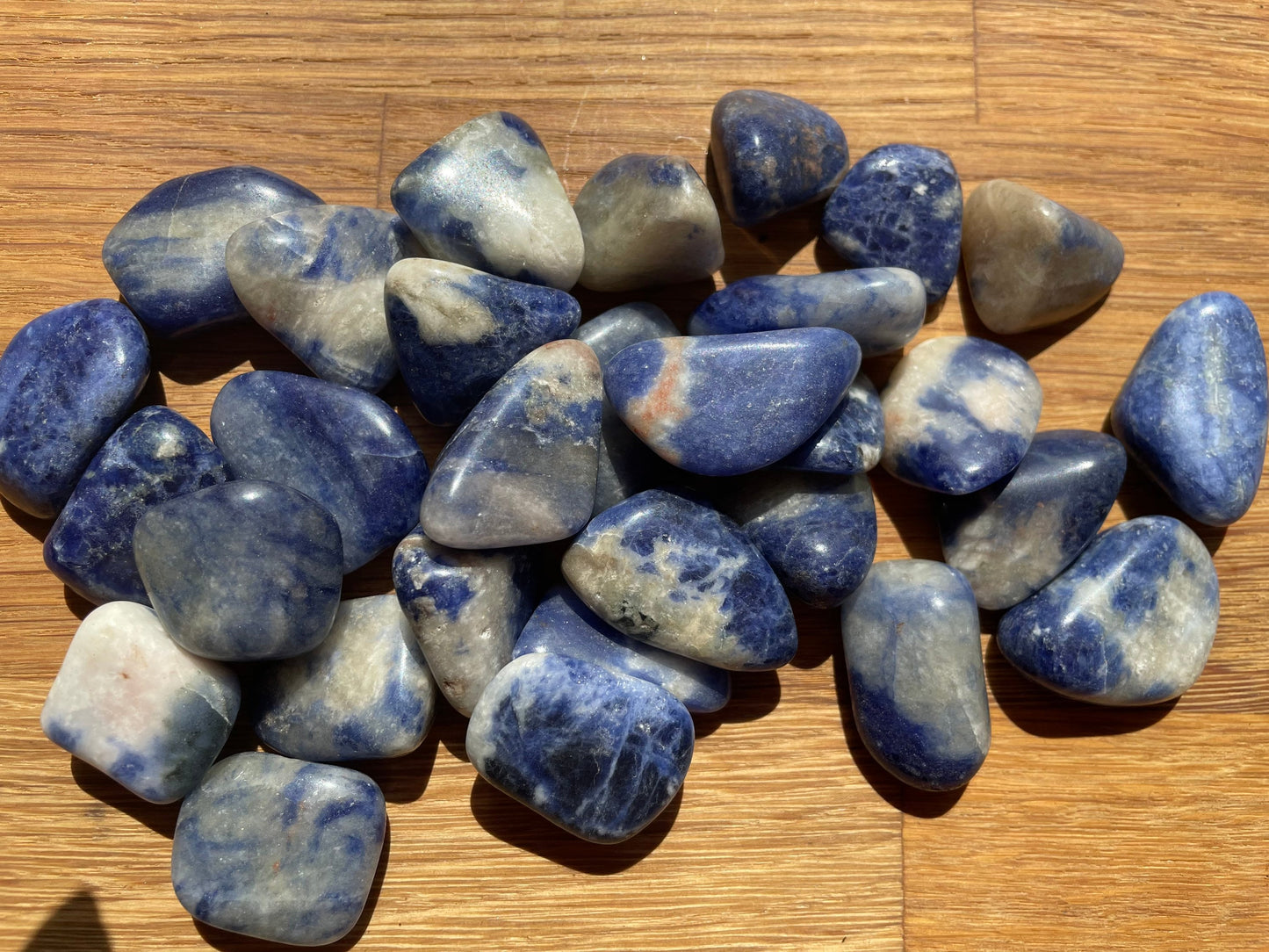 Sodalite tumble stone