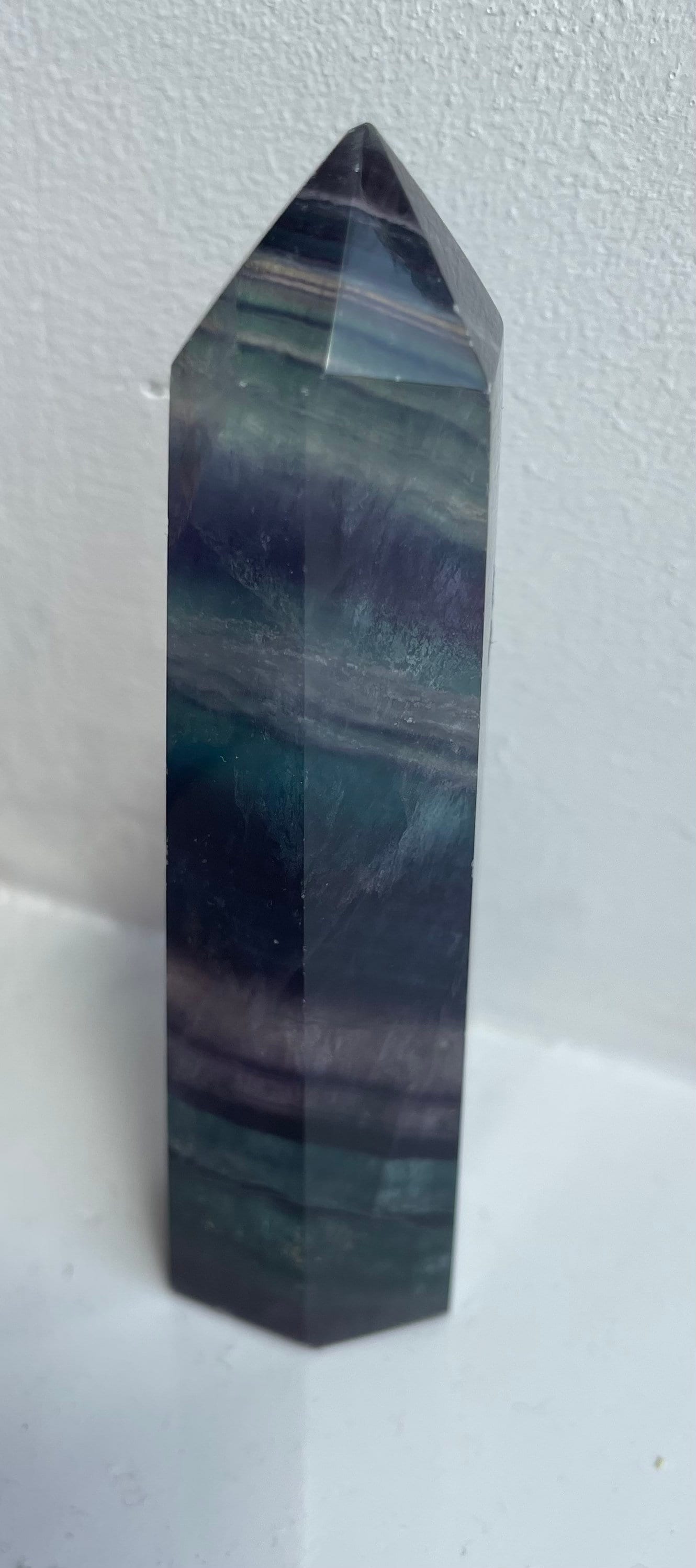 Rainbow fluorite point - was £25, now £19