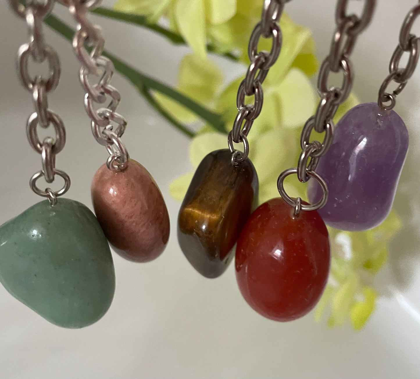 Gemstone keyrings