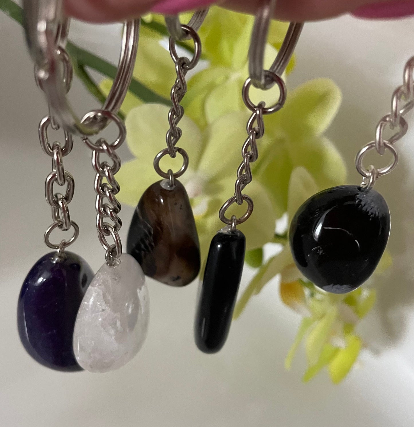 Gemstone keyrings