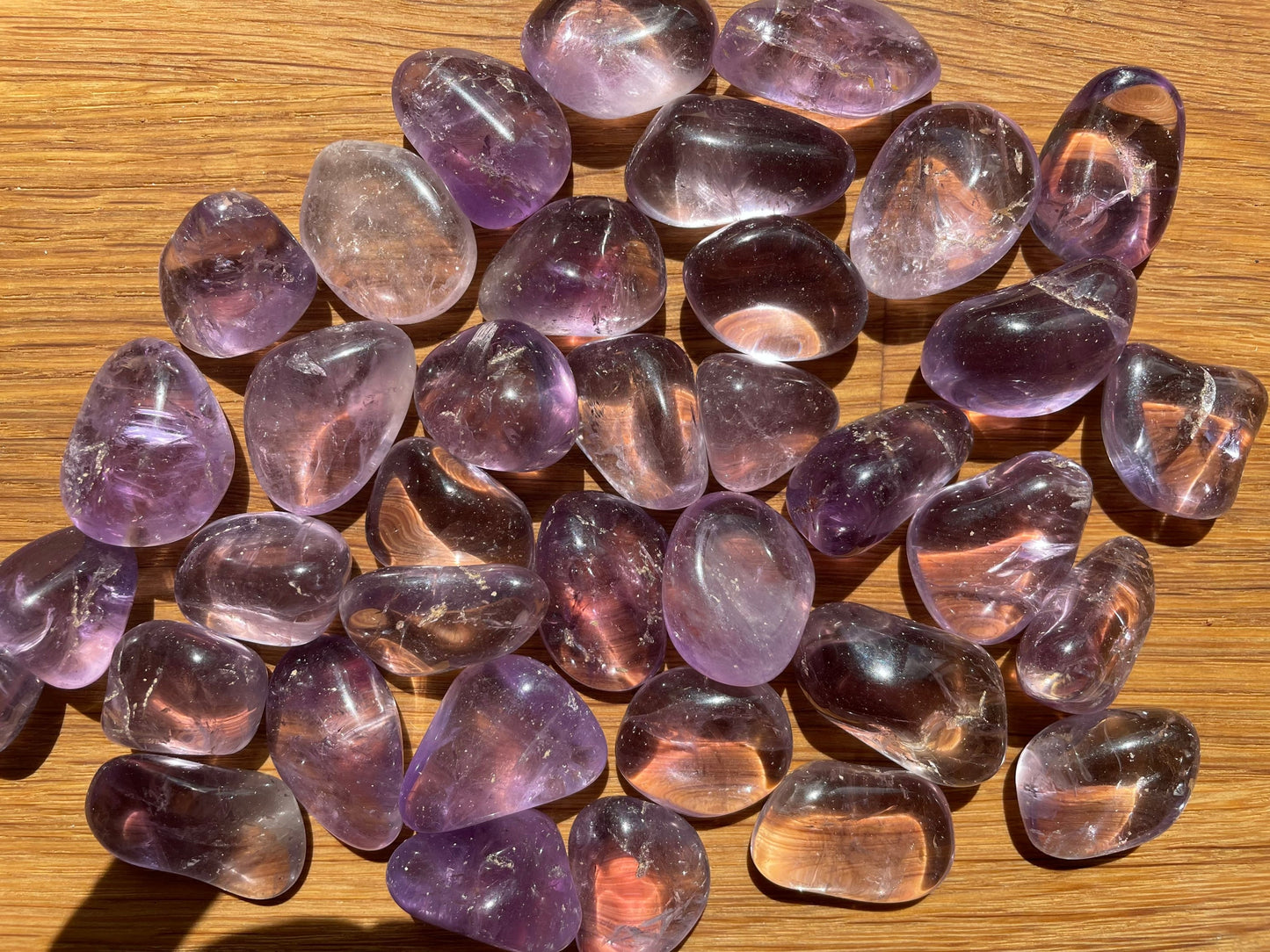 Amethyst tumble stone