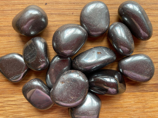 Hematite tumble stone