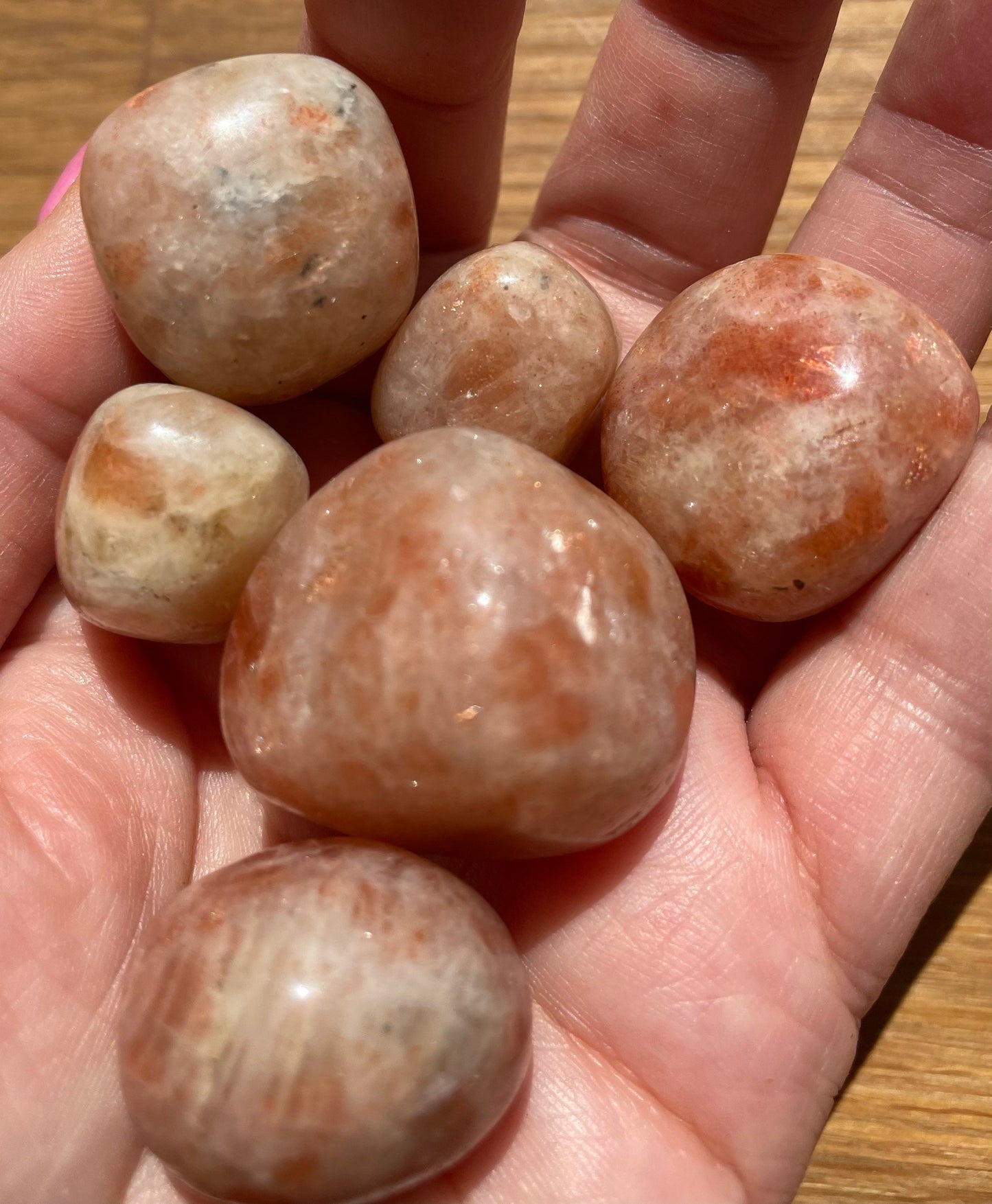 Sunstone tumble stone