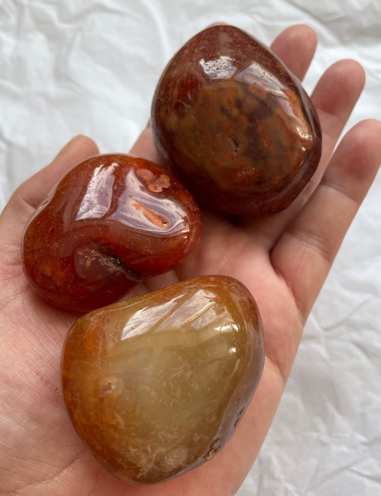 Large carnelian pebble