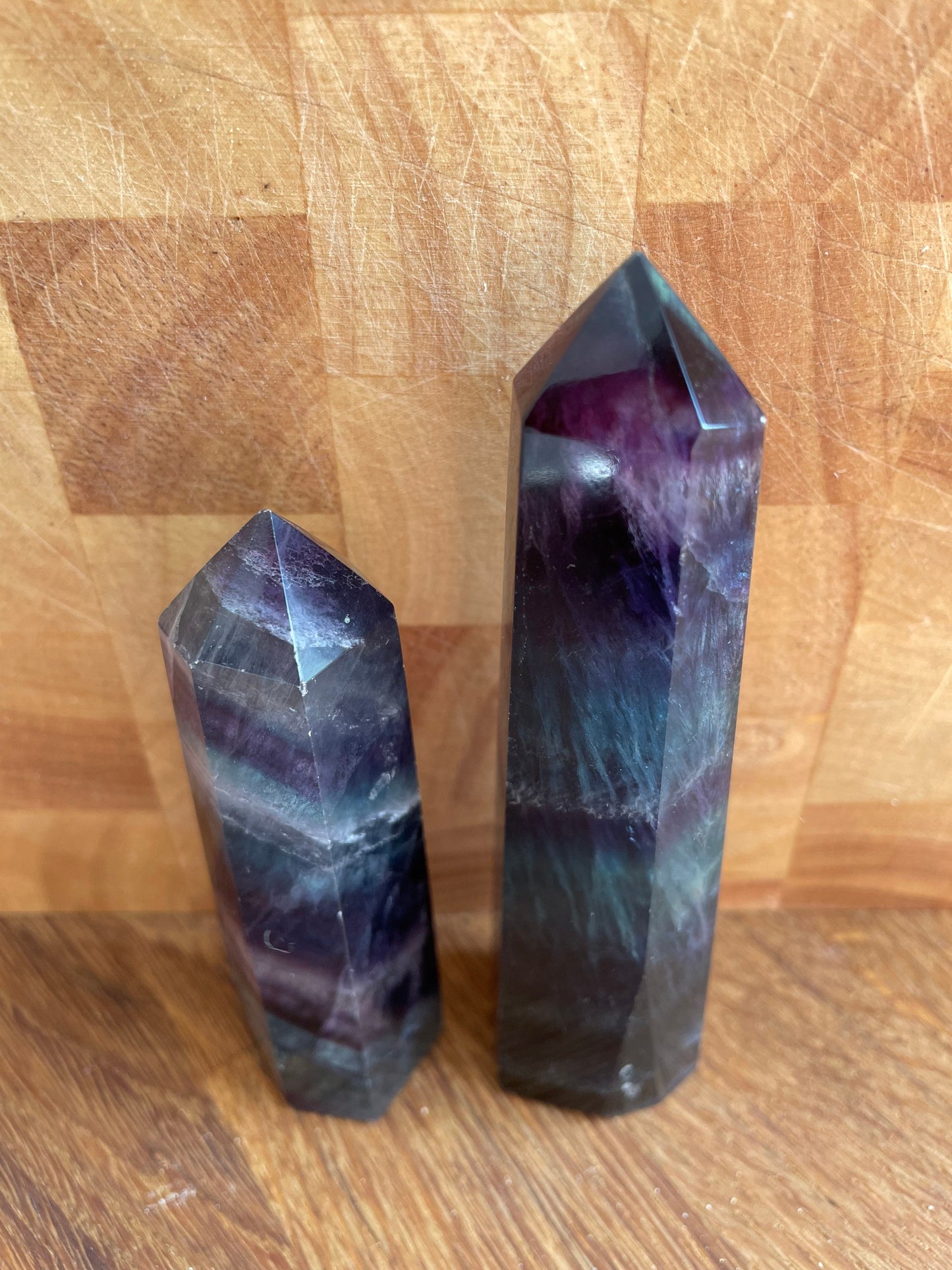 Rainbow fluorite point - was £25, now £19