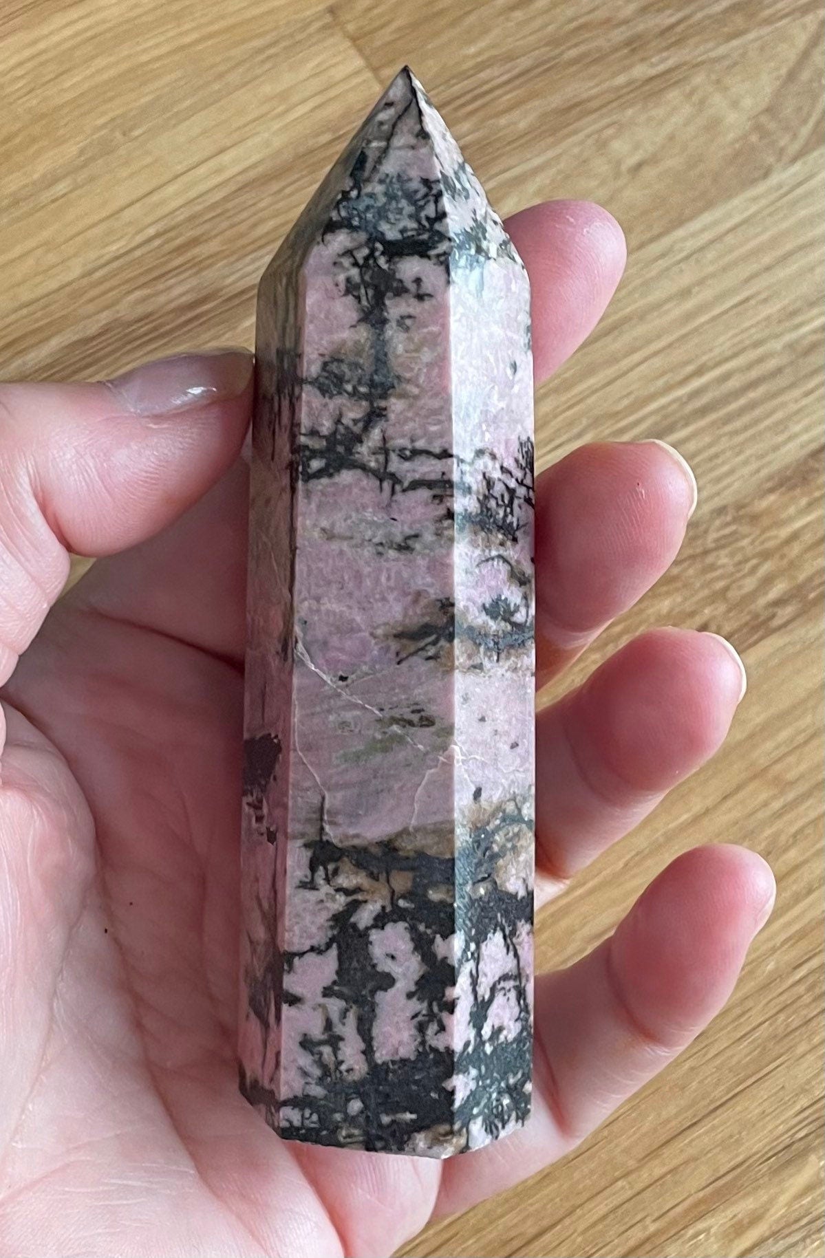 Rhodonite point