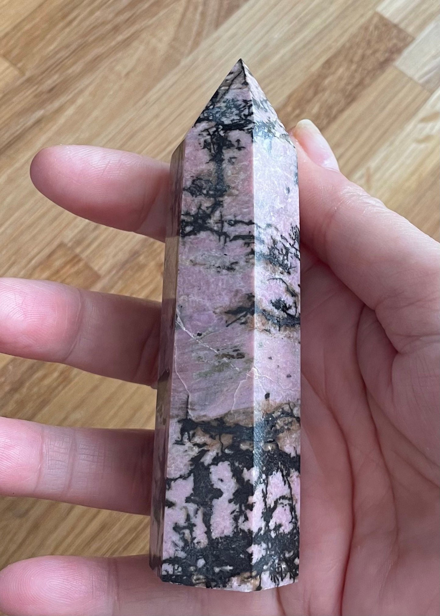 Rhodonite point