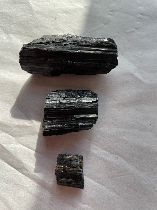 Raw black tourmaline chunk