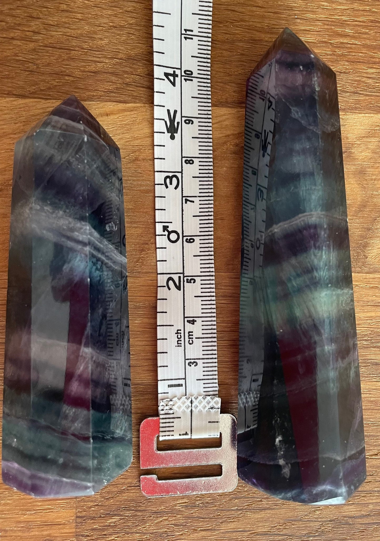 Rainbow fluorite point - was £25, now £19