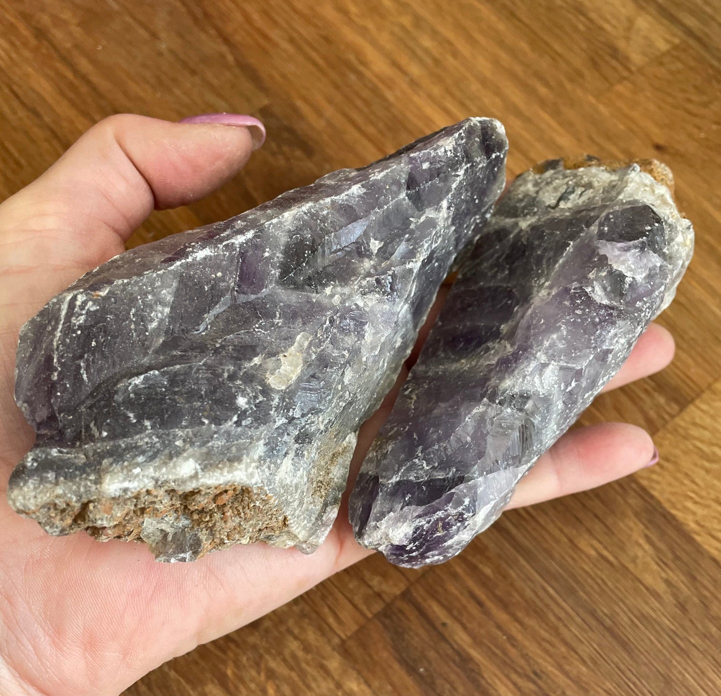 Rough chevron amethyst