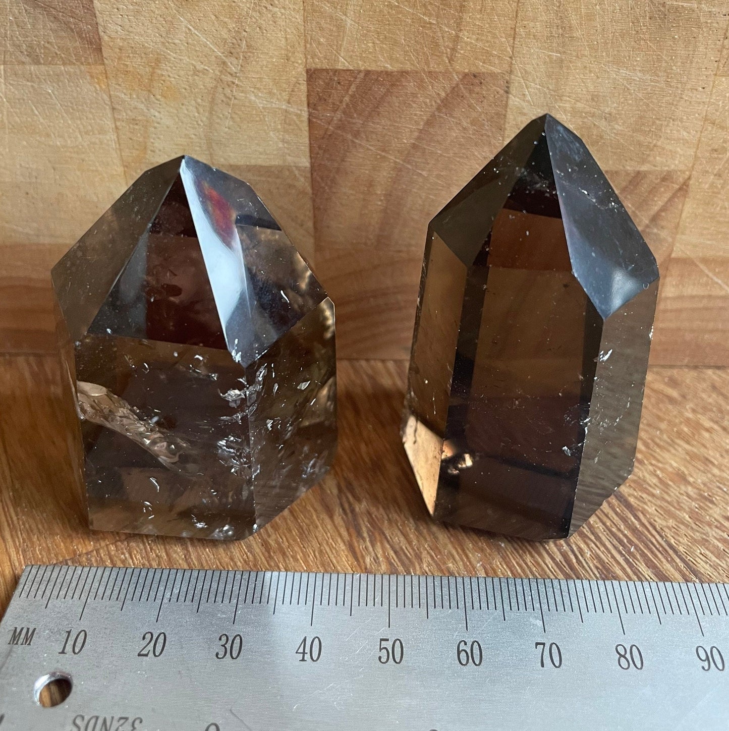 Smoky quartz point - were £26 and £28, now £19 and £21