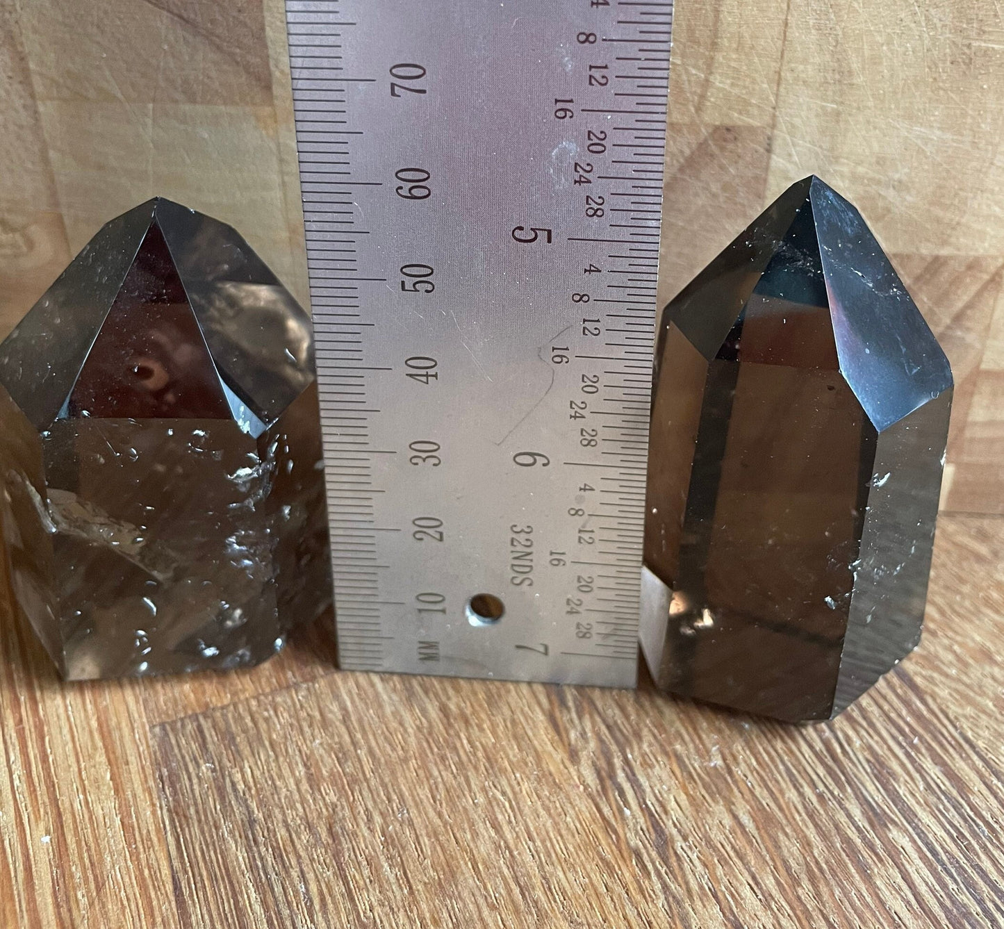 Smoky quartz point - were £26 and £28, now £19 and £21