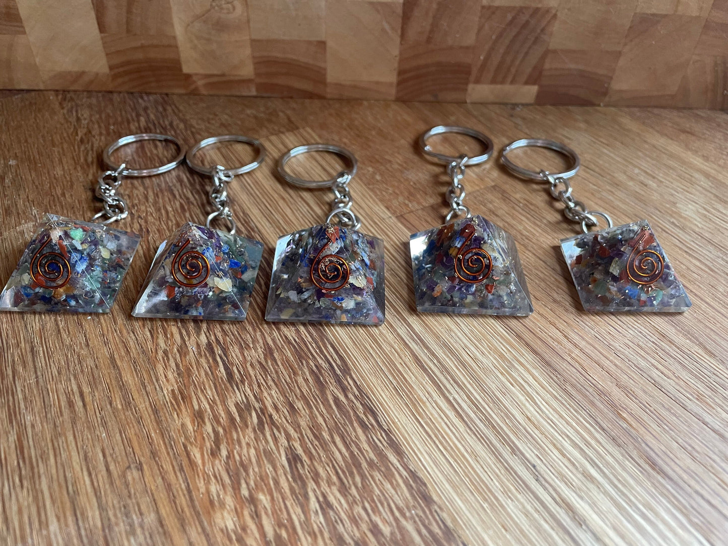 Mini orgonite keyring