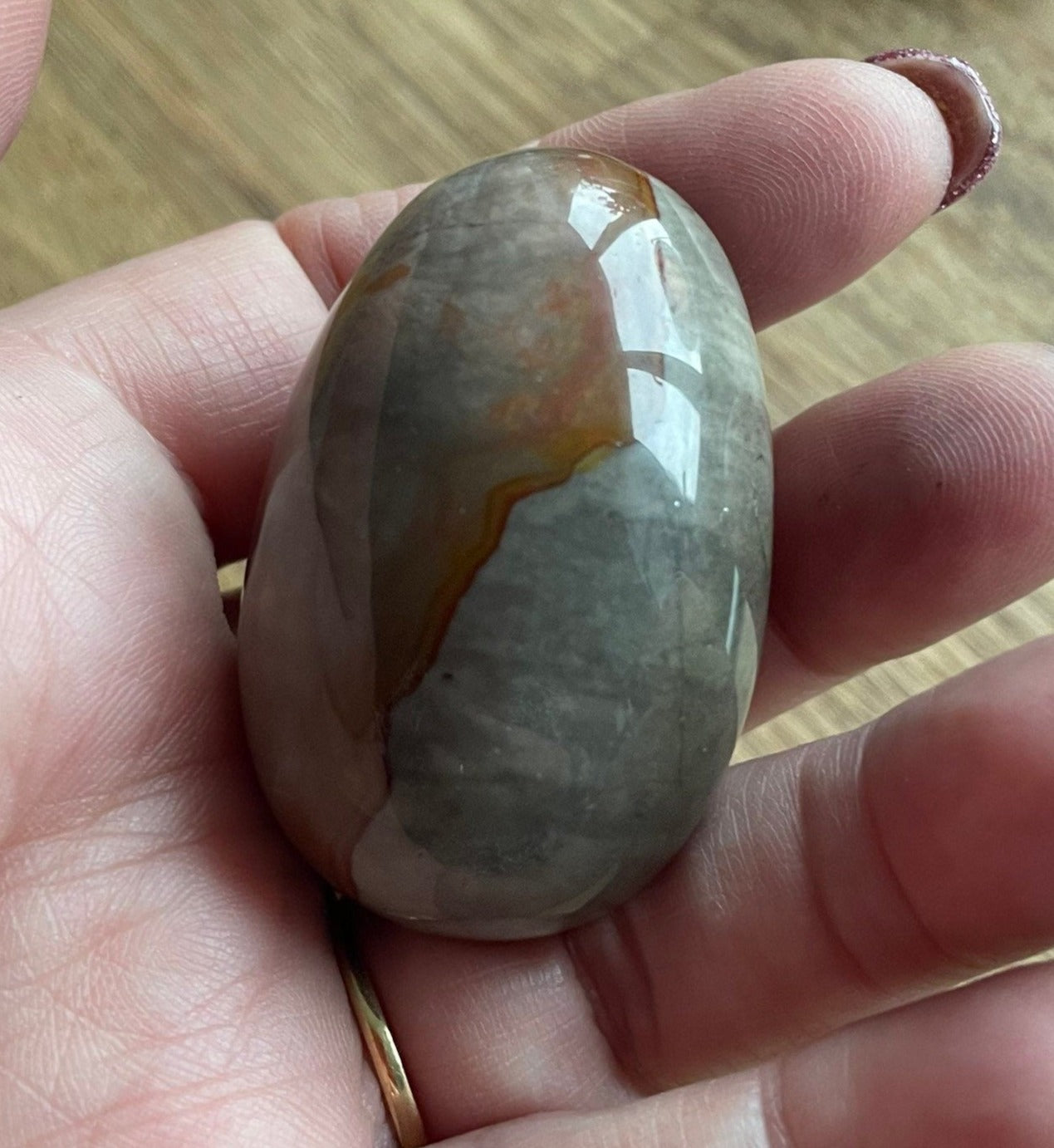 Polychrome jasper egg - was £15.60, now £11