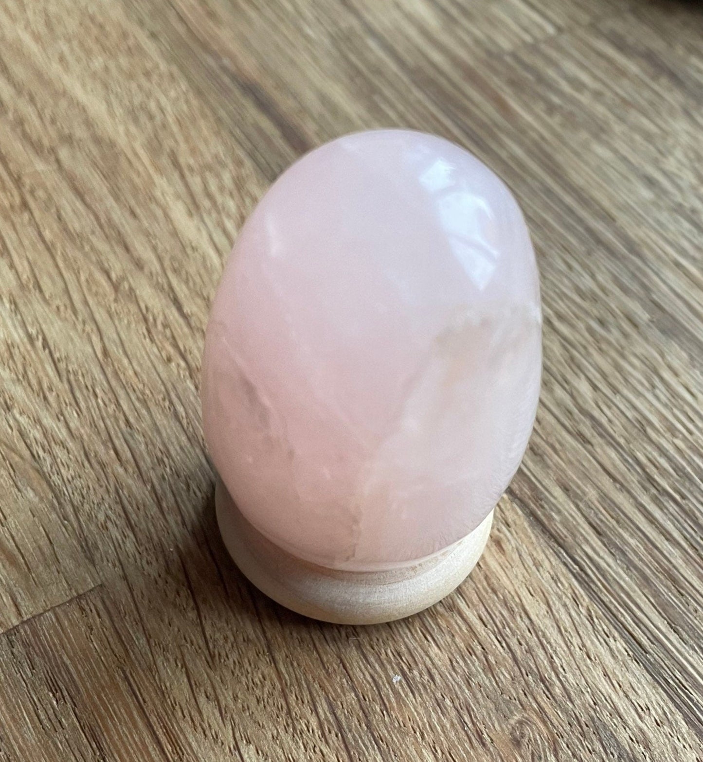 Rose quartz egg